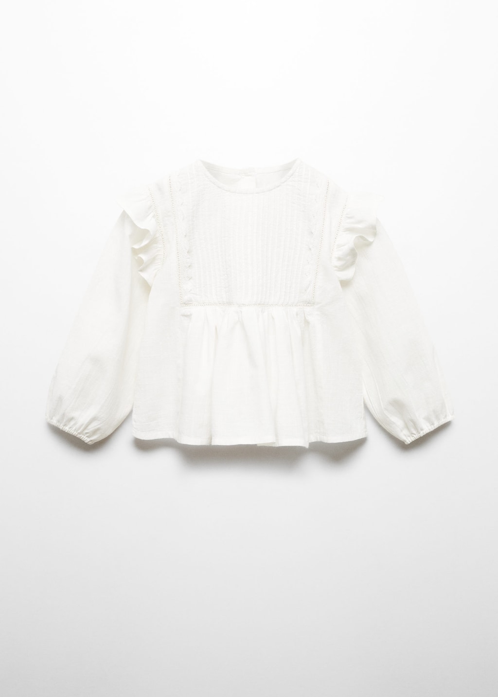 Camisa blanca 2025 niña mango