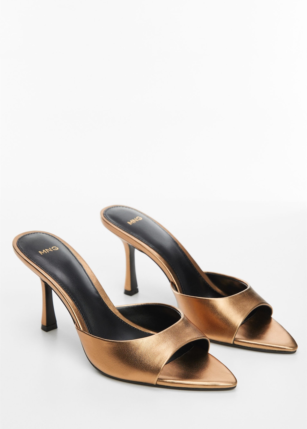 Mango white braided mules hot sale