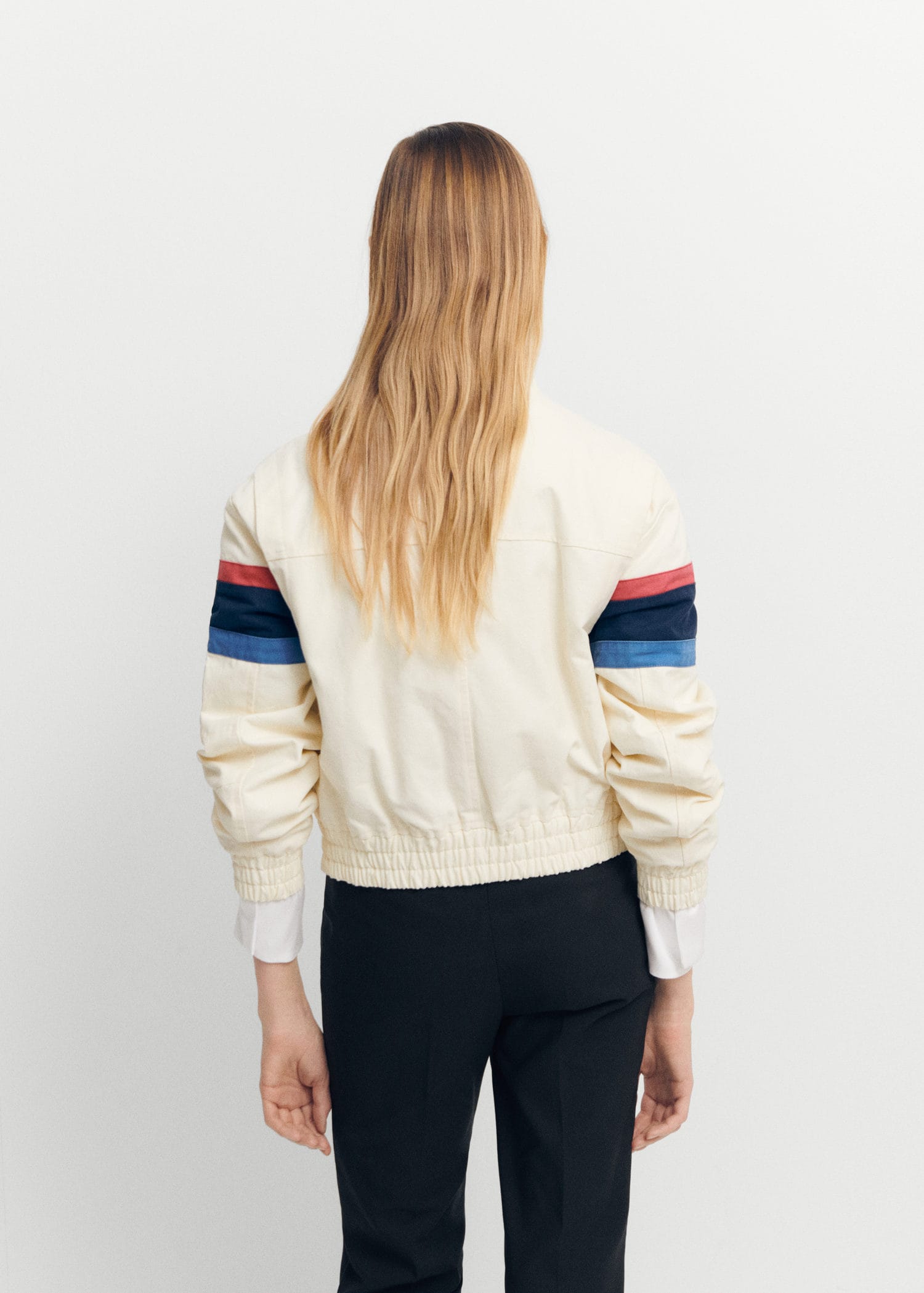 Cotton racing jacket with patches | MANGO