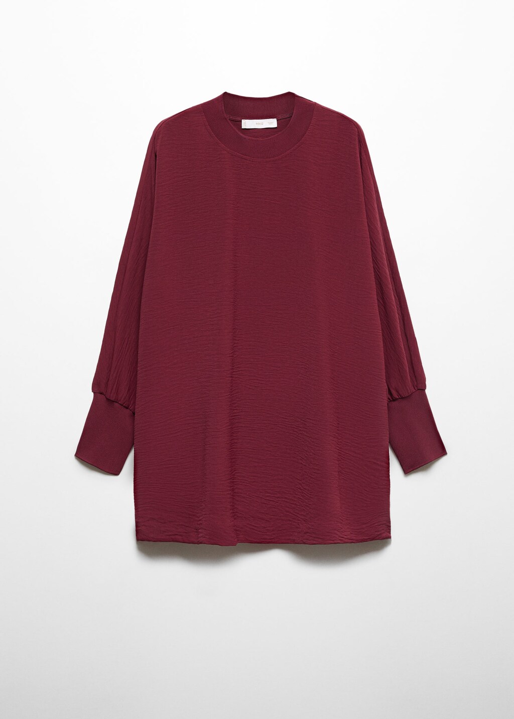 Oversized textured sweatshirt