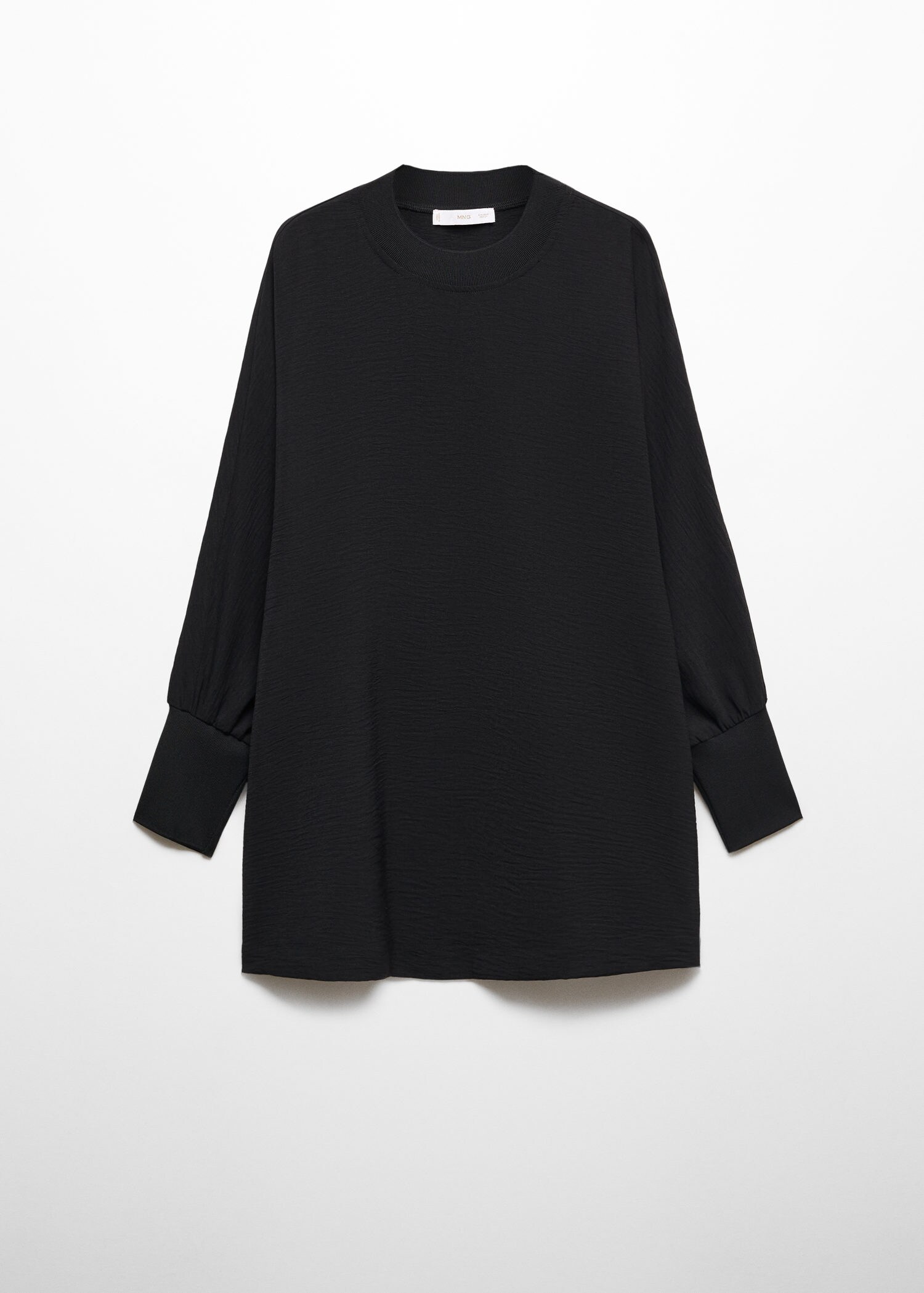 Oversized textured sweatshirt