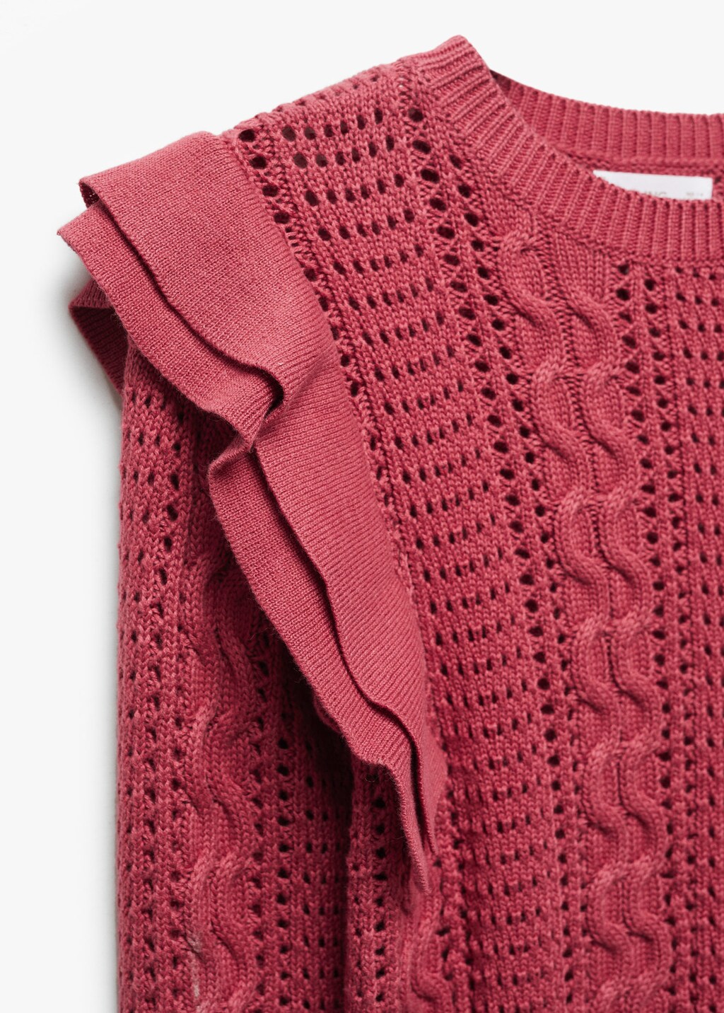 Mango openwork shop knit sweater