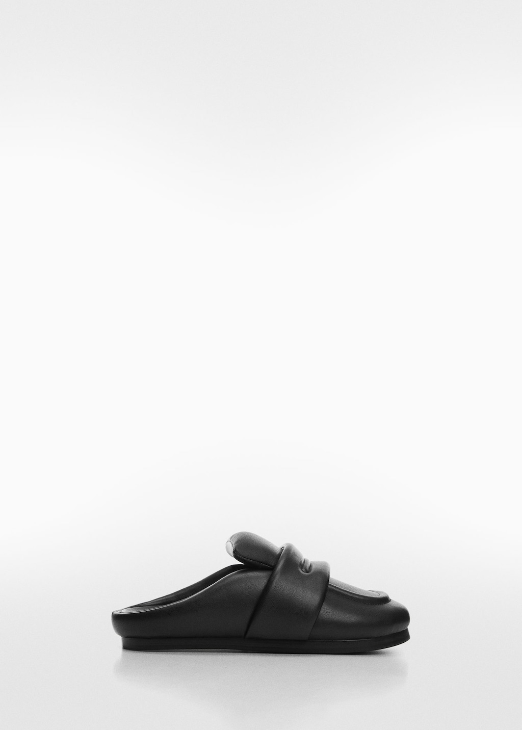 Black quilted cheap loafers