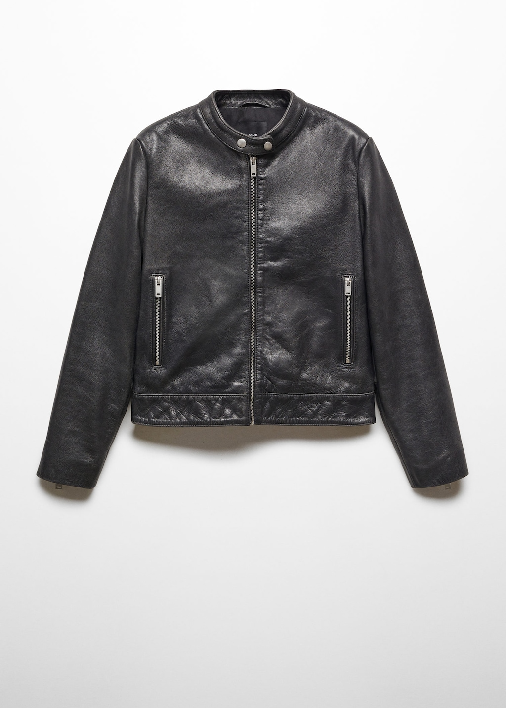 Mango outlet top leather jacket
