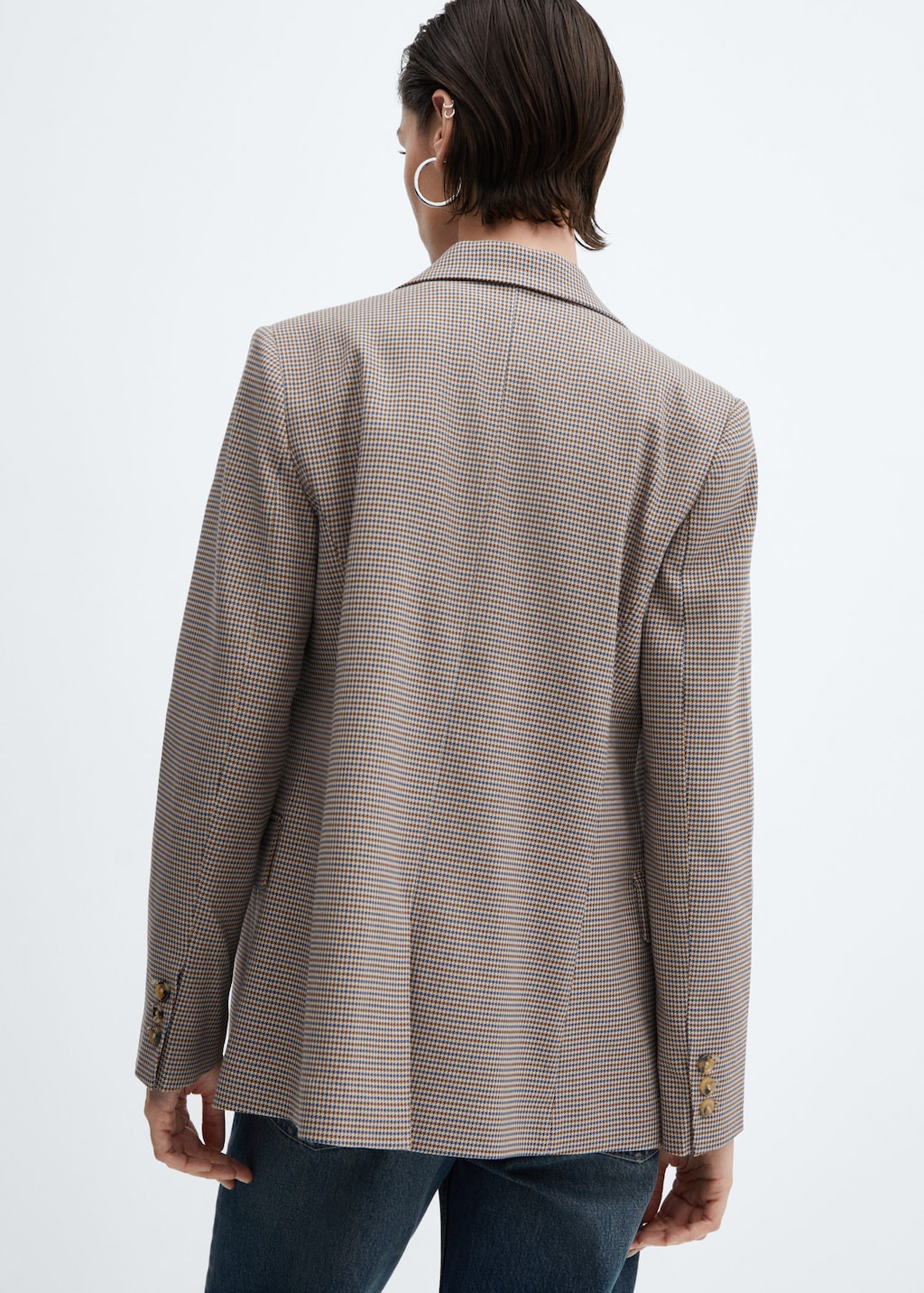 Veste pied de poule mango cheap