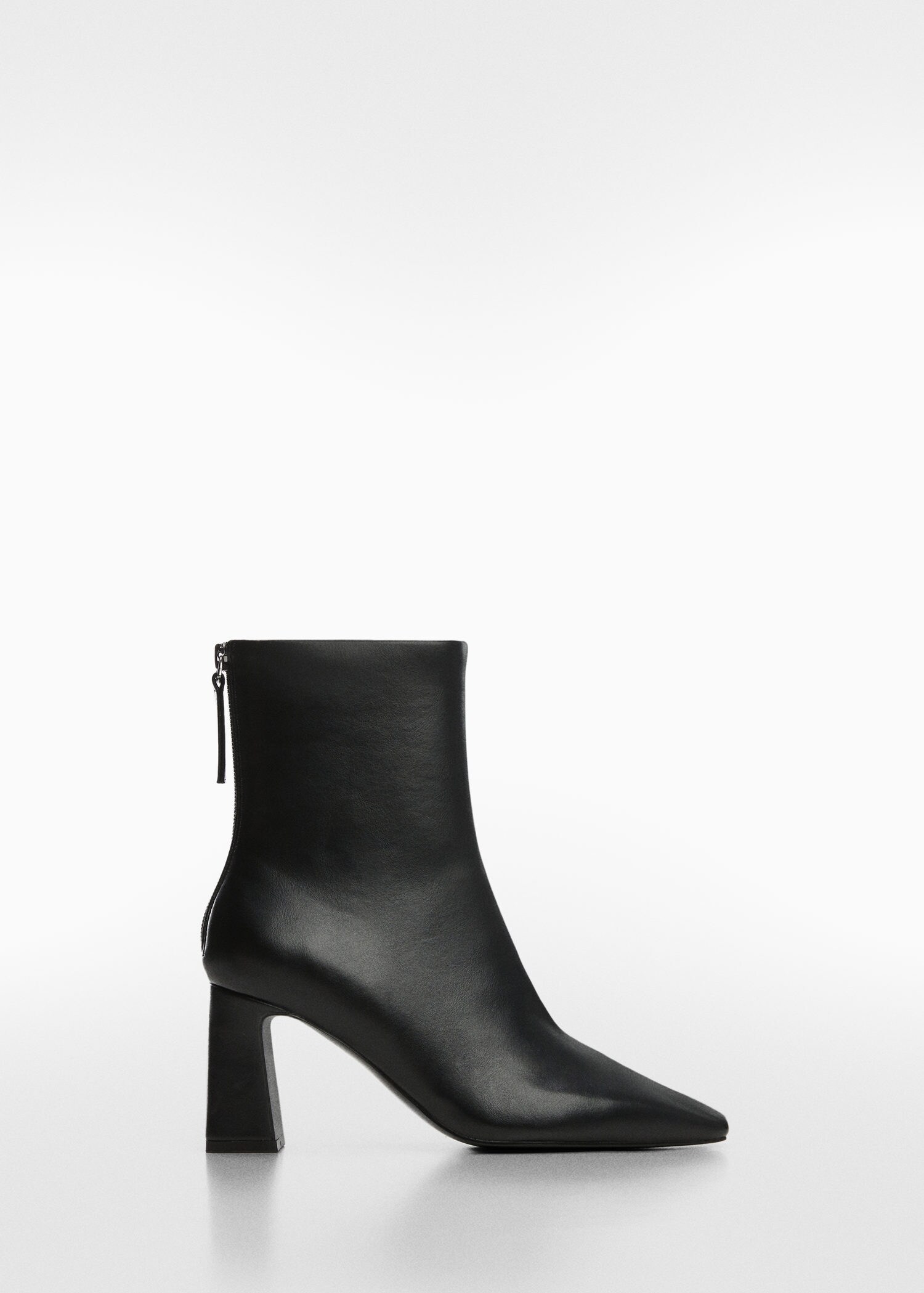 Pointed-toe ankle boot swith zip closure | MANGO