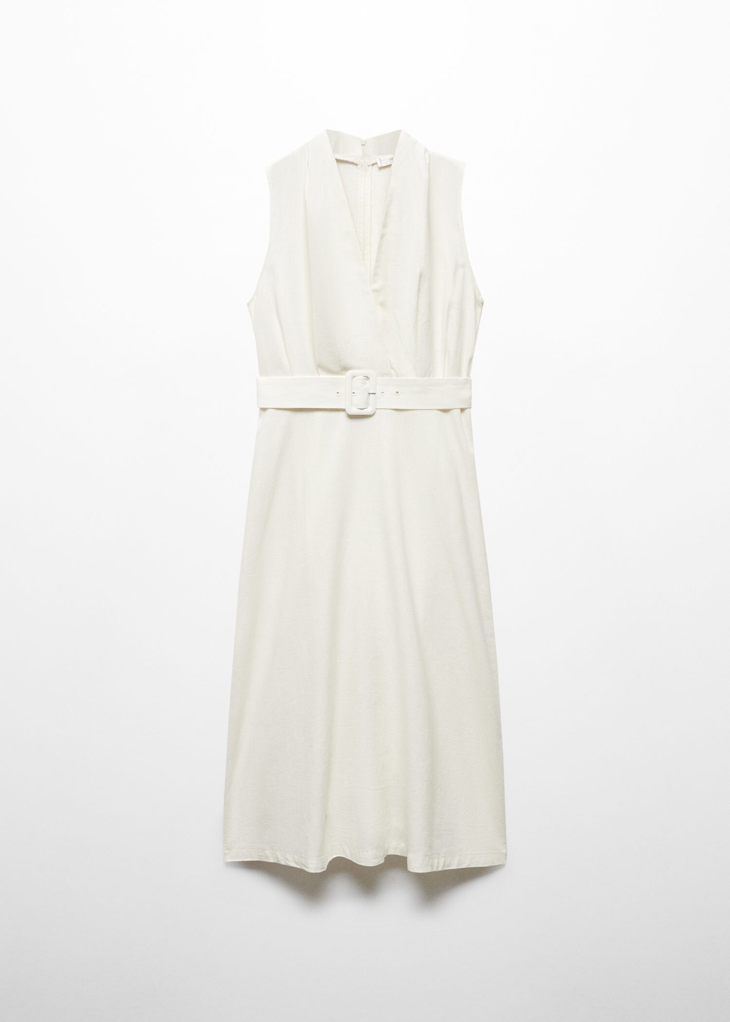 Belt linen dress | MANGO