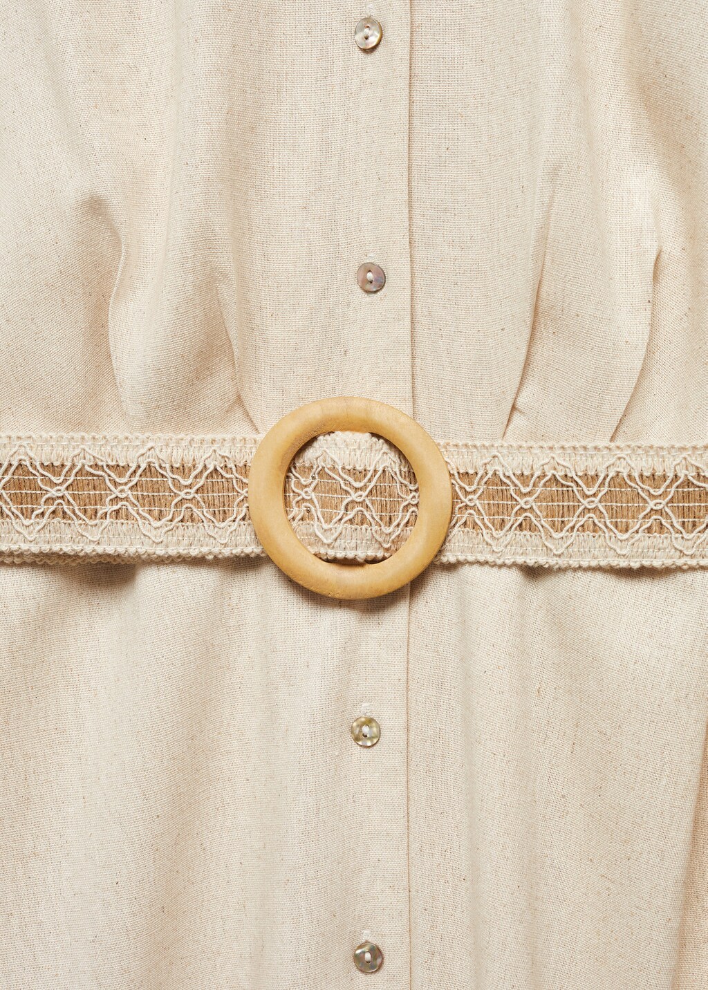 Mango belt sales cotton dress