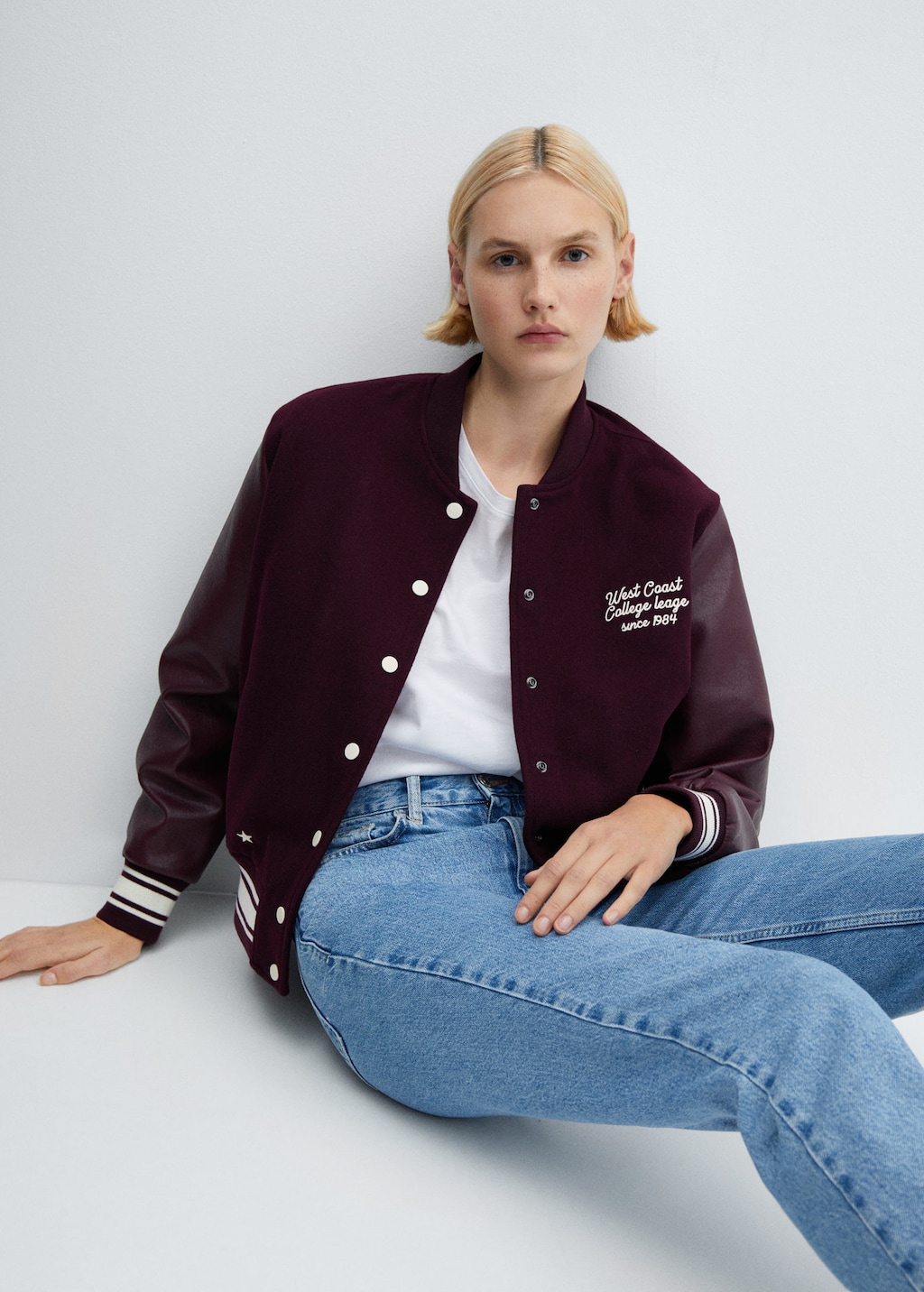 Mango 2025 varsity jacket