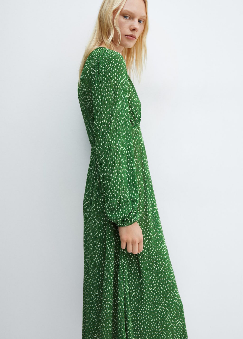 Mango polka clearance dot belt dress