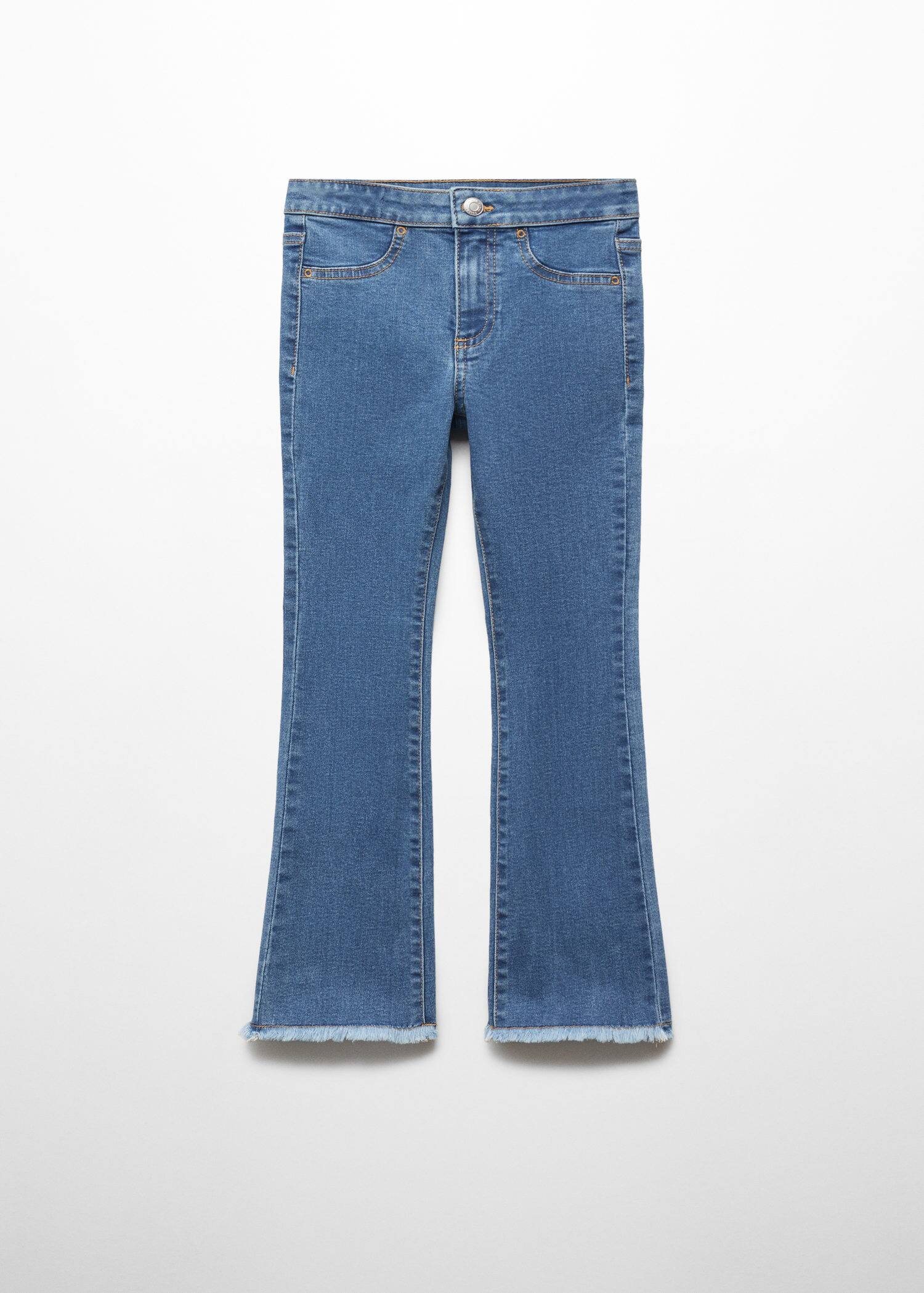Frayed finish flare jeans - Article without model