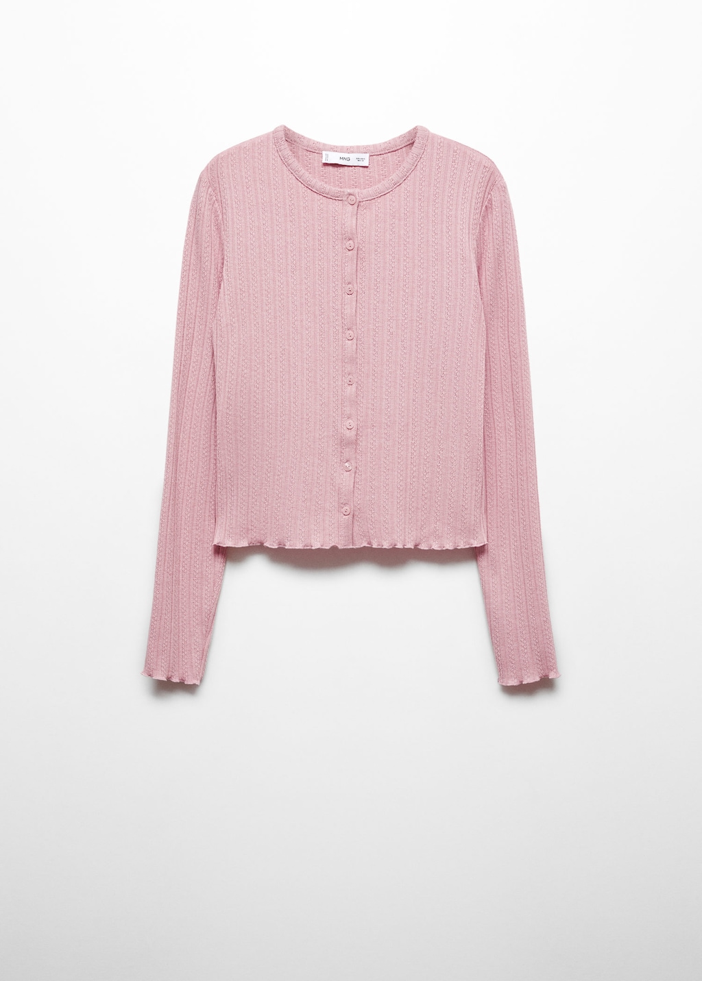 Mango on sale pink cardigan