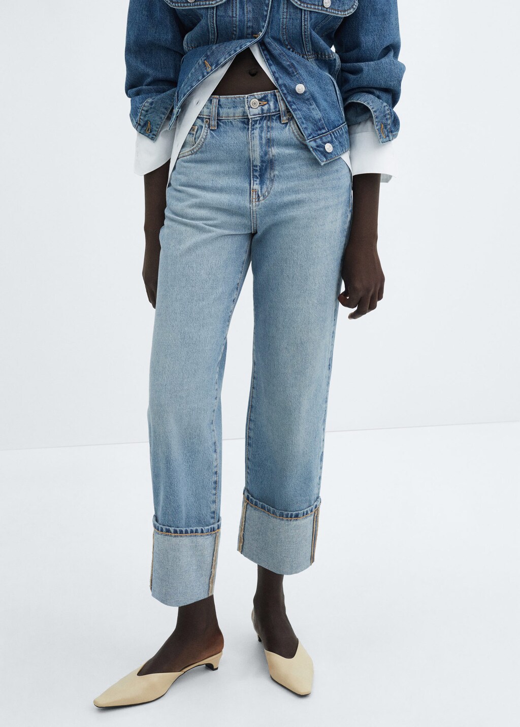 Wide leg jean best sale capri