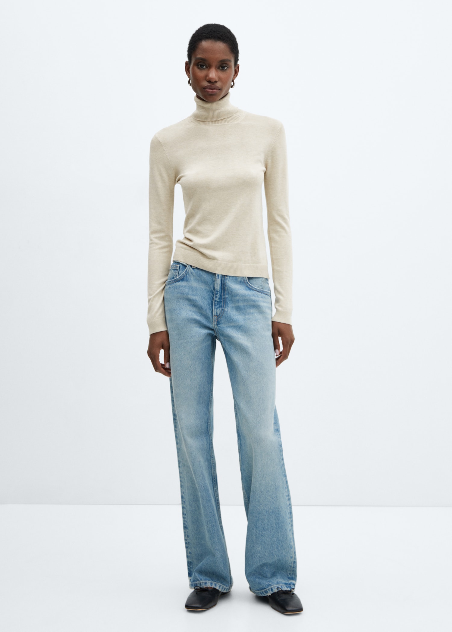 Fine-knit turtleneck sweater - General plane