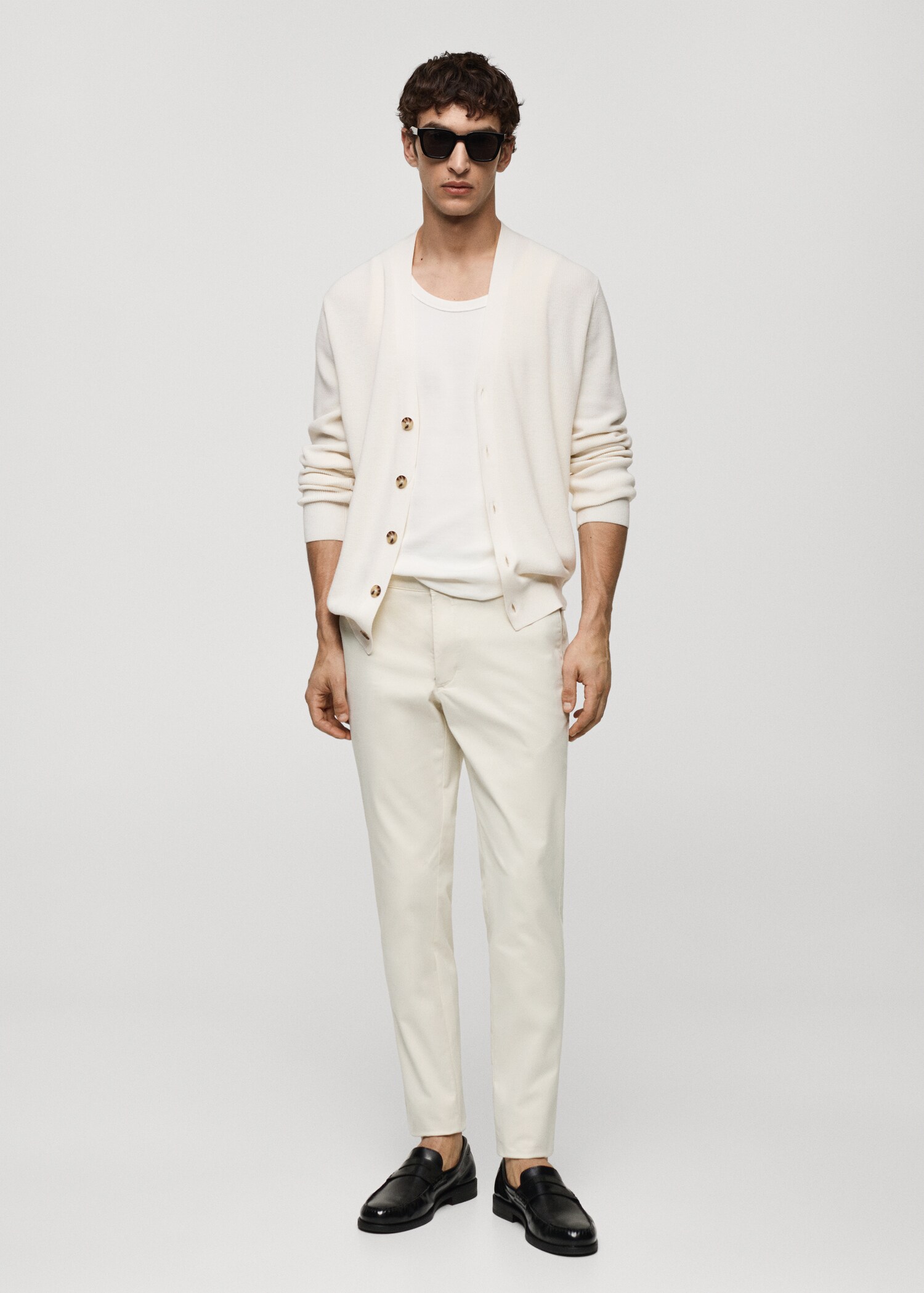 Pantalon chino slim fit serge - Plan général