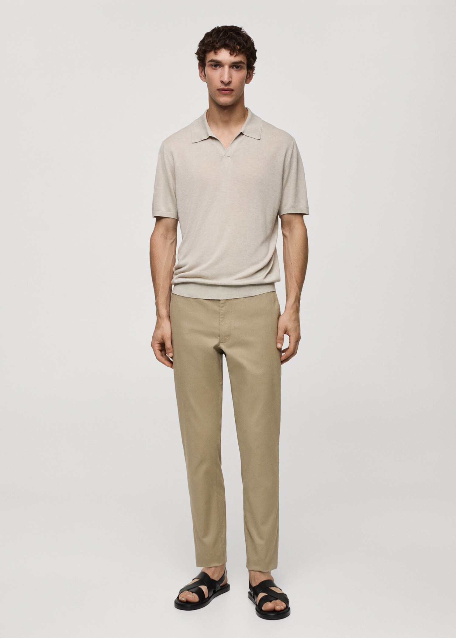 Pantalon chino slim fit serge - Plan général