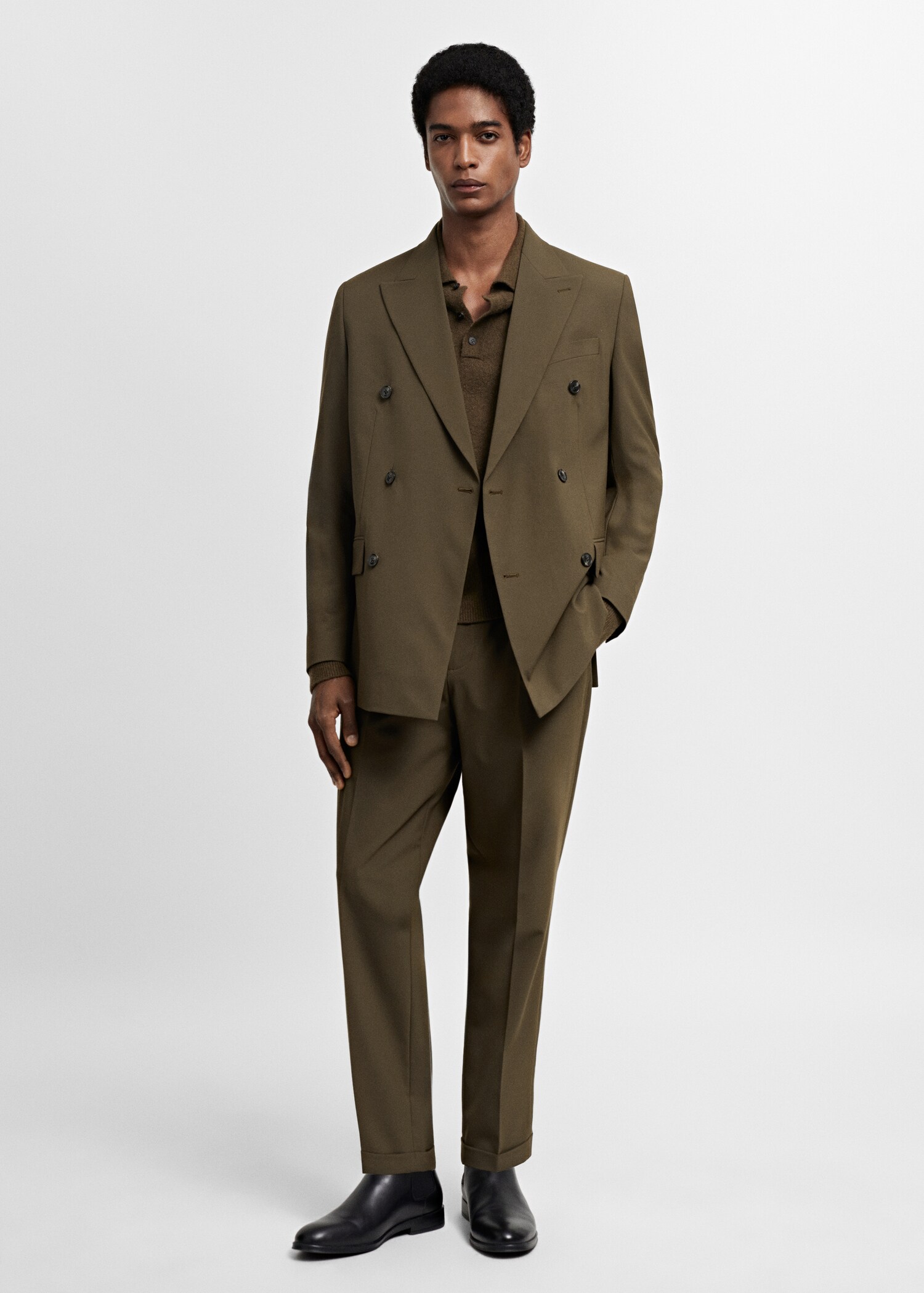 Slim fit suit trousers - General plane