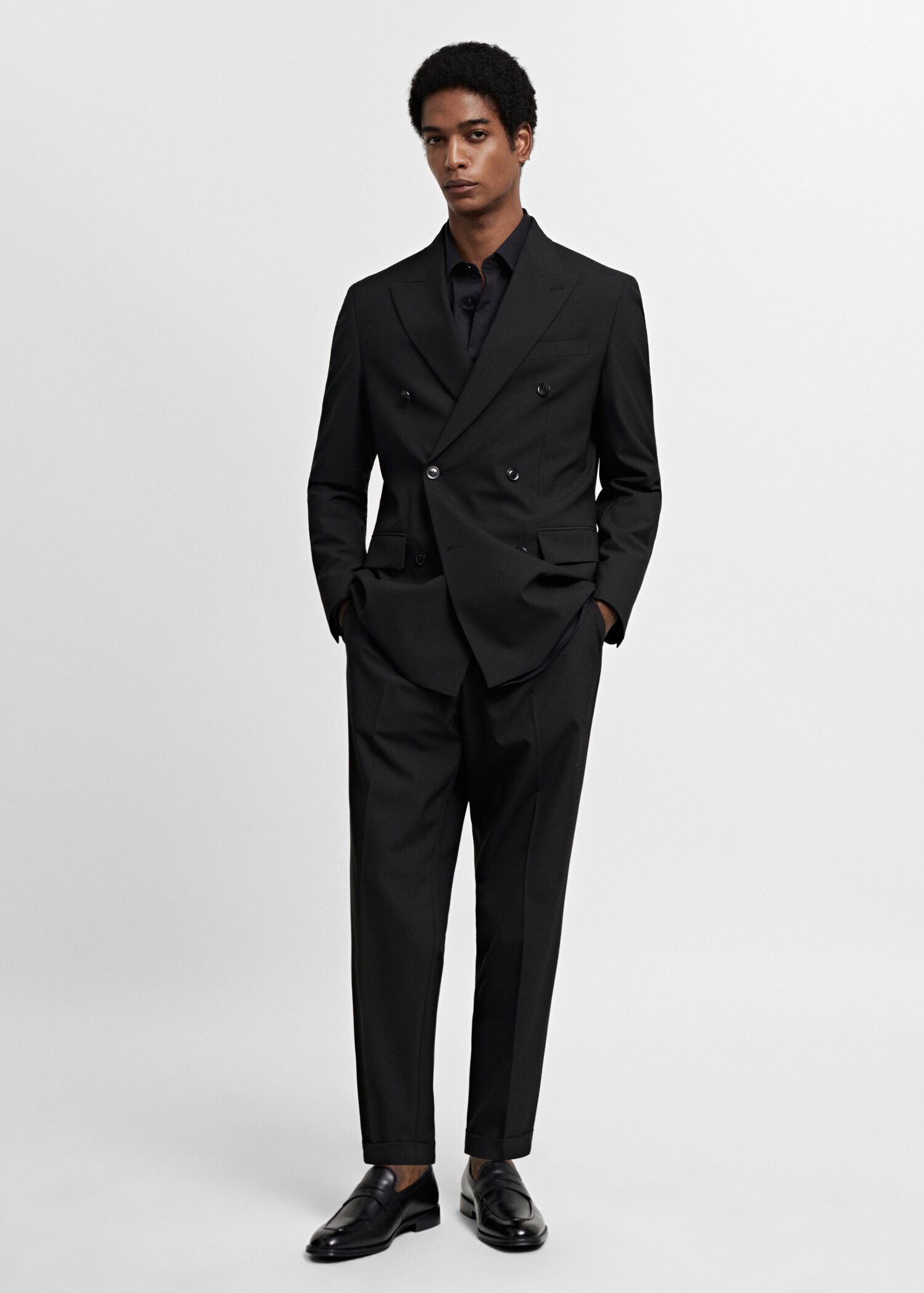 Slim fit suit trousers - General plane