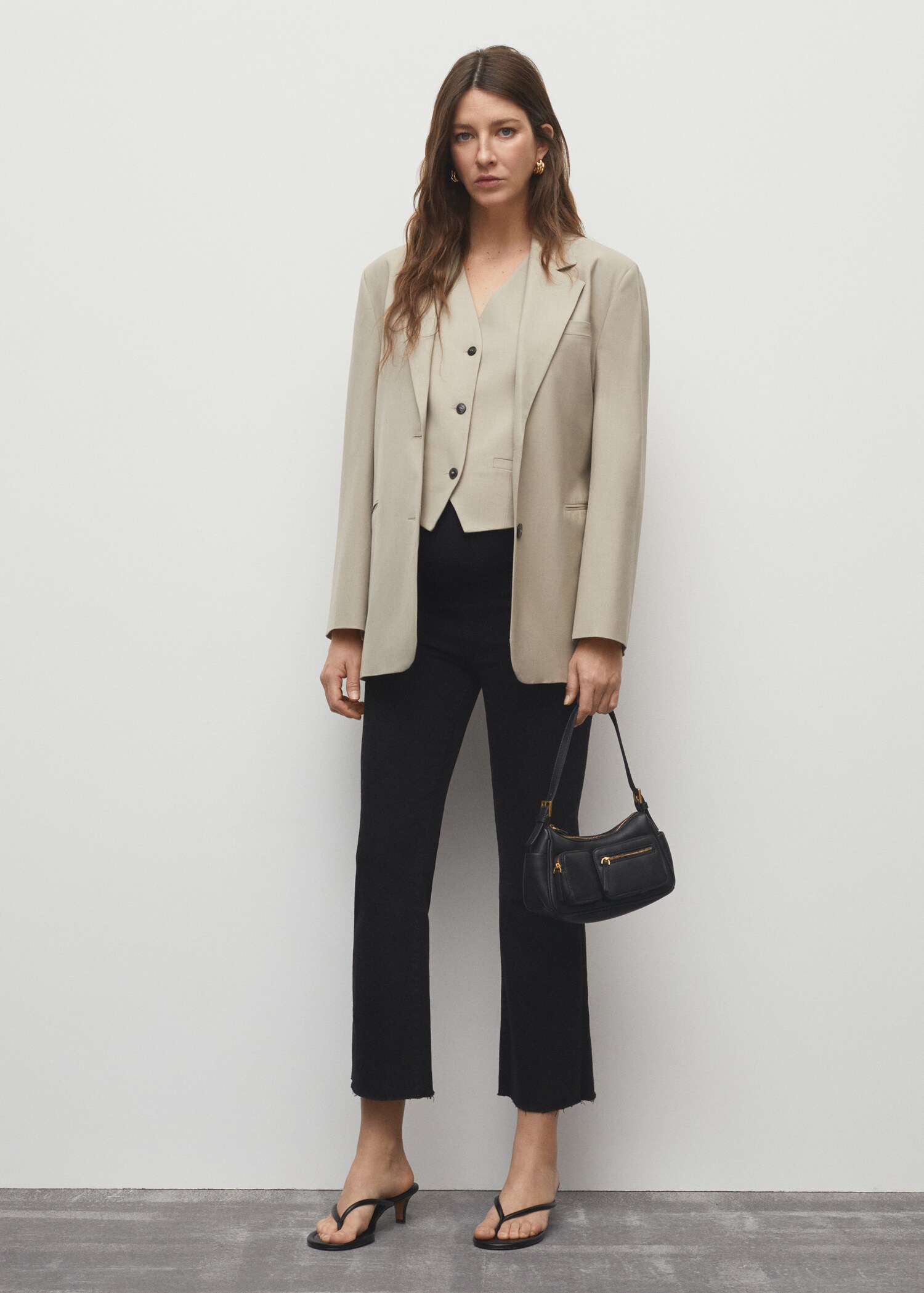 Jeans flare crop premaman - Piano generale