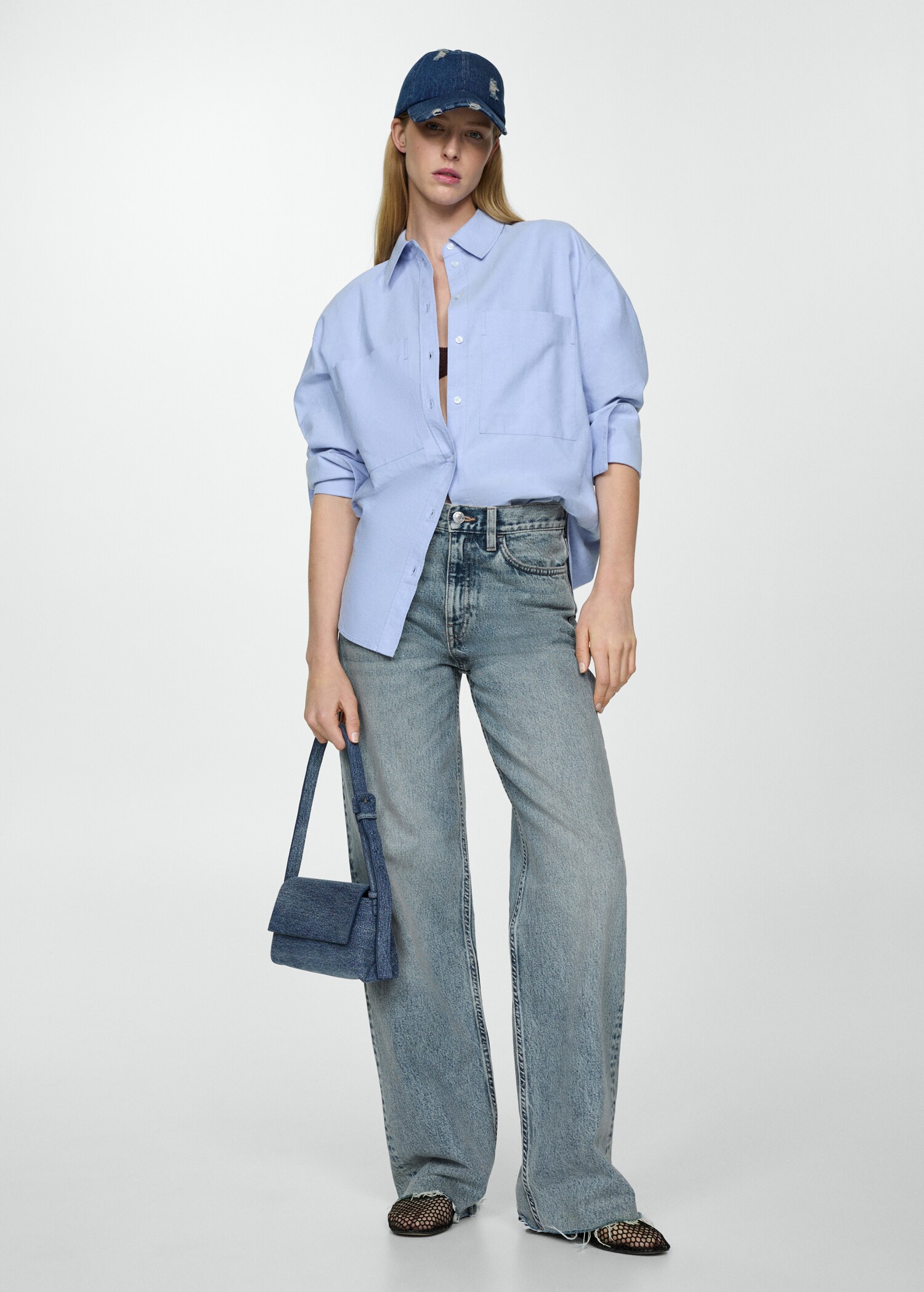 High-waist wideleg jeans - General plane