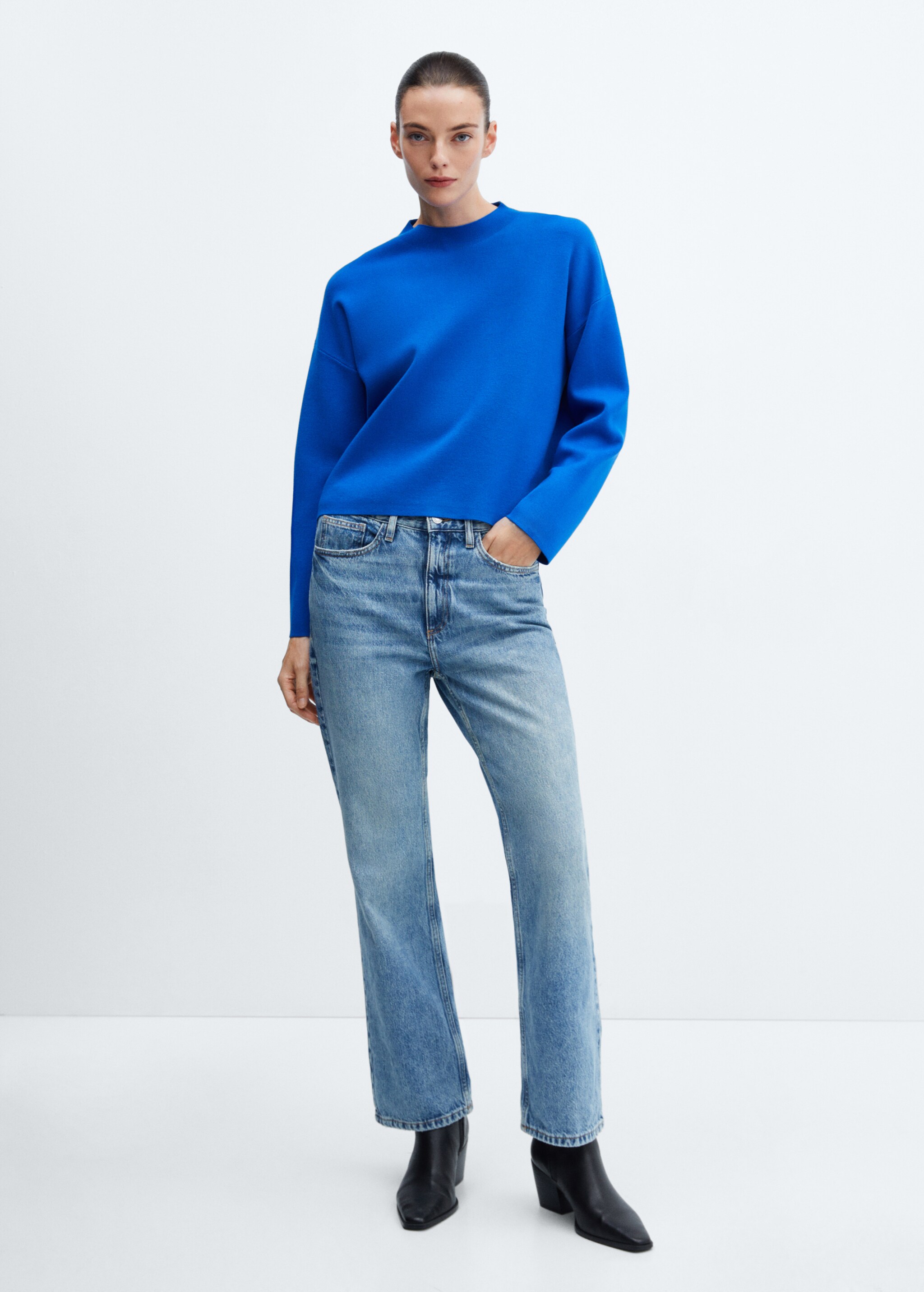Perkins neck knitted sweater - General plane
