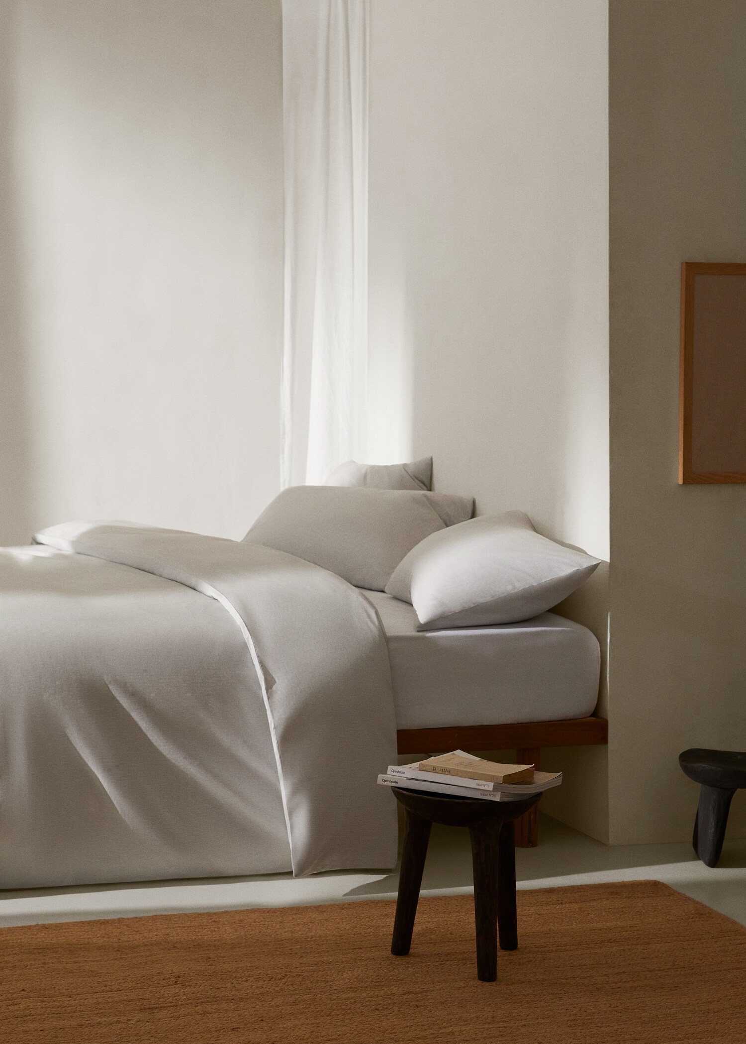 Funda nórdica bicolor multirayas Cama 150/160cm - Plano general
