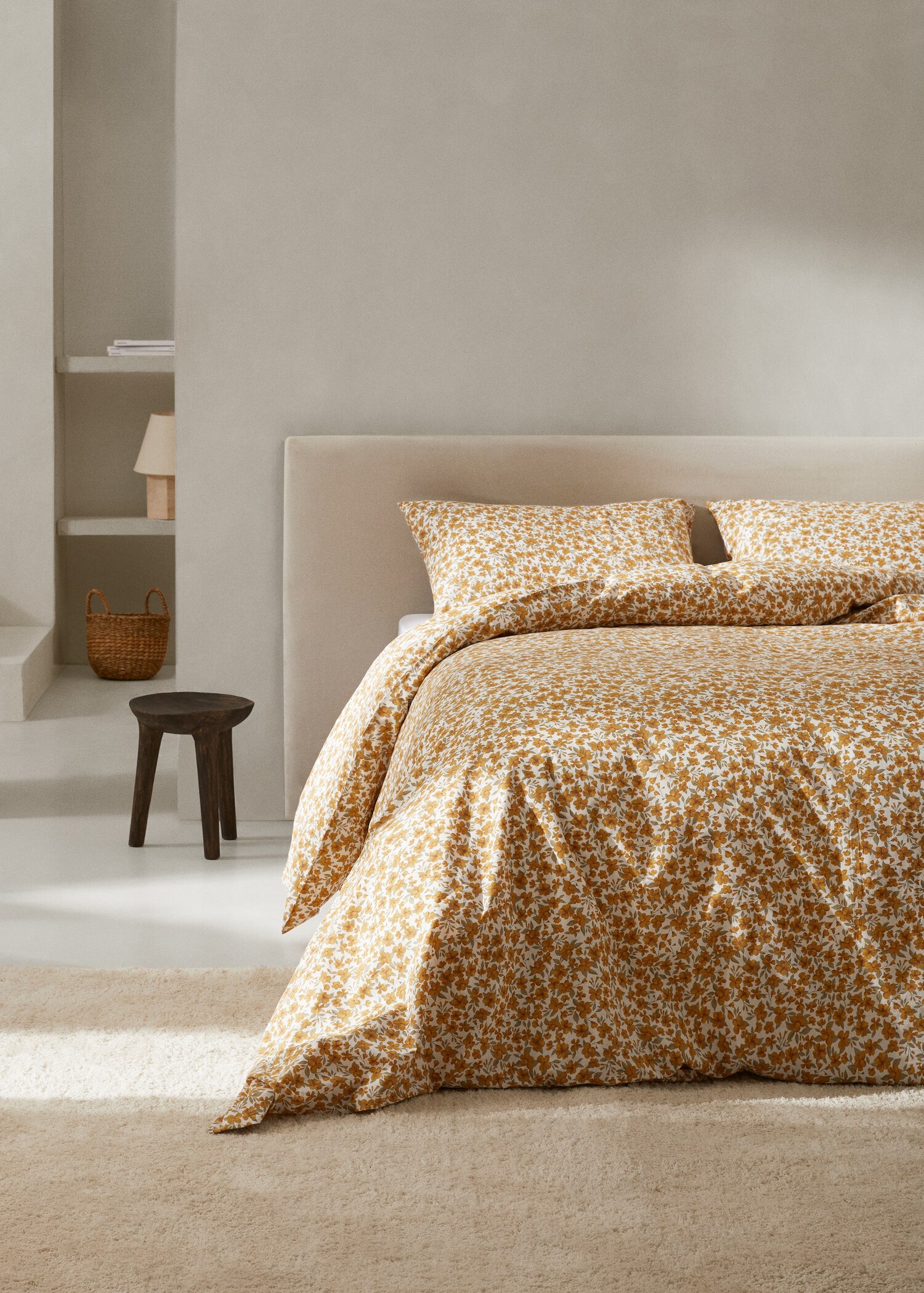 Multi-flower duvet cover Superking bed - General plane