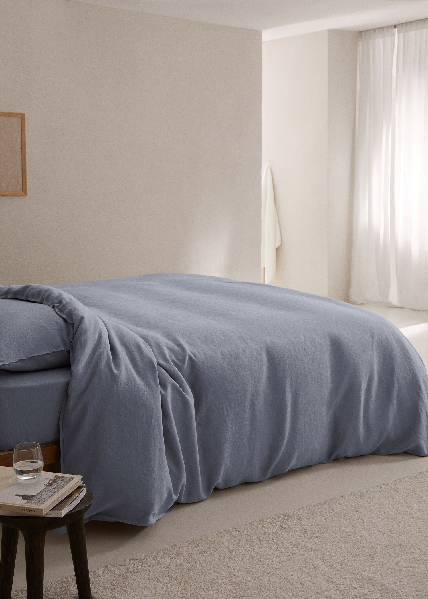 Housse de couette 100 % lin lit 180/200 cm - Plan général