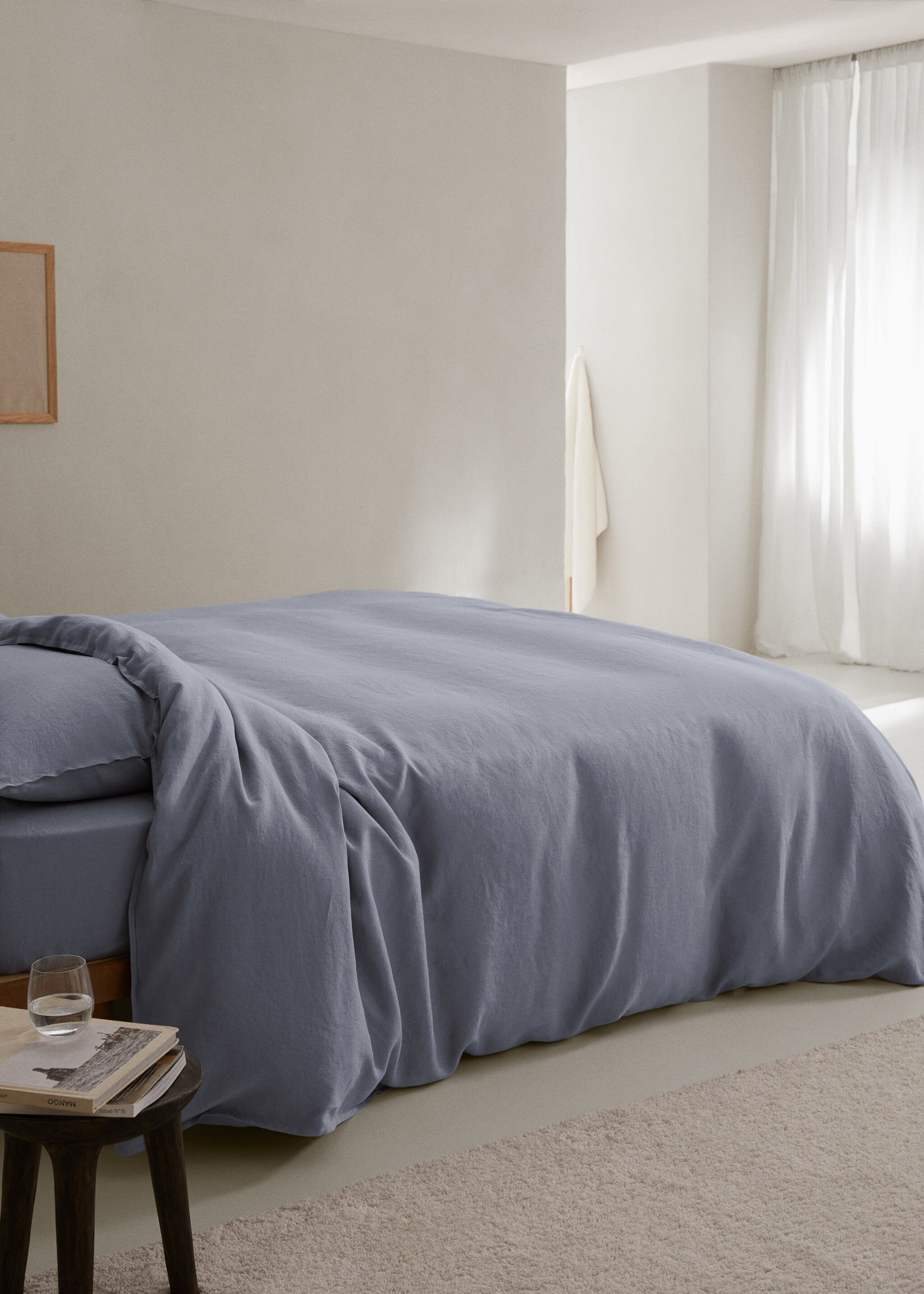 100% linen duvet cover for 150/160 cm bed - General plane