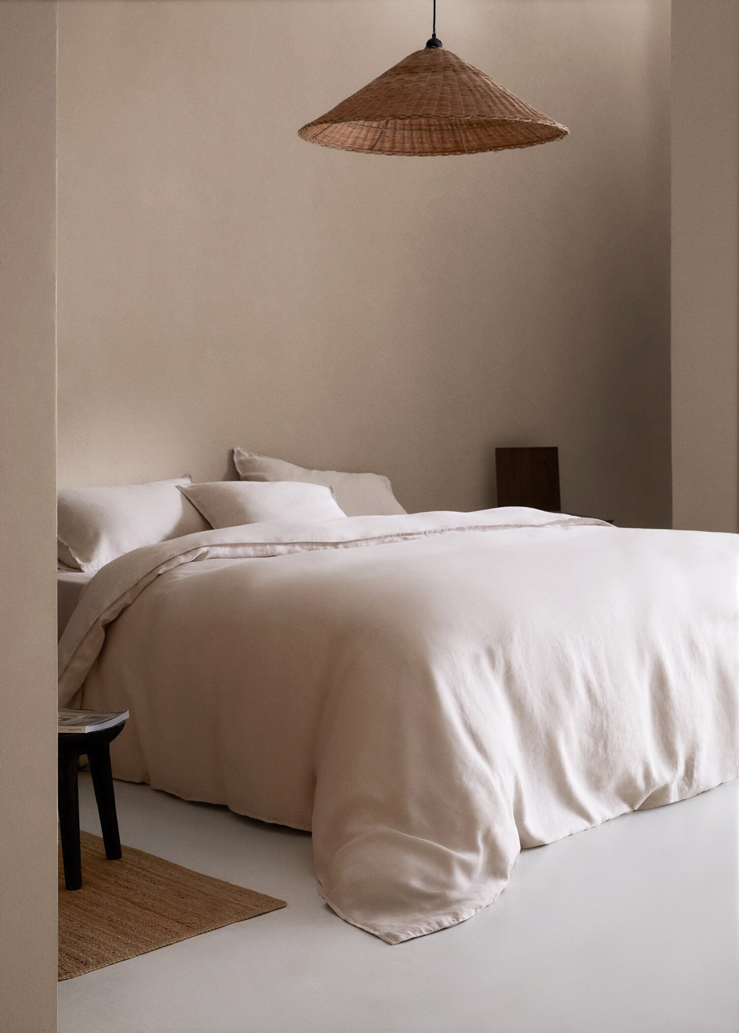 100% linen duvet cover Single bed - General plane