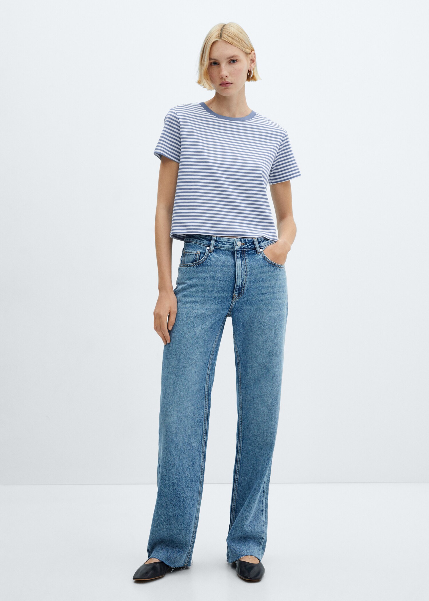 Striped short-sleeved t-shirt - General plane