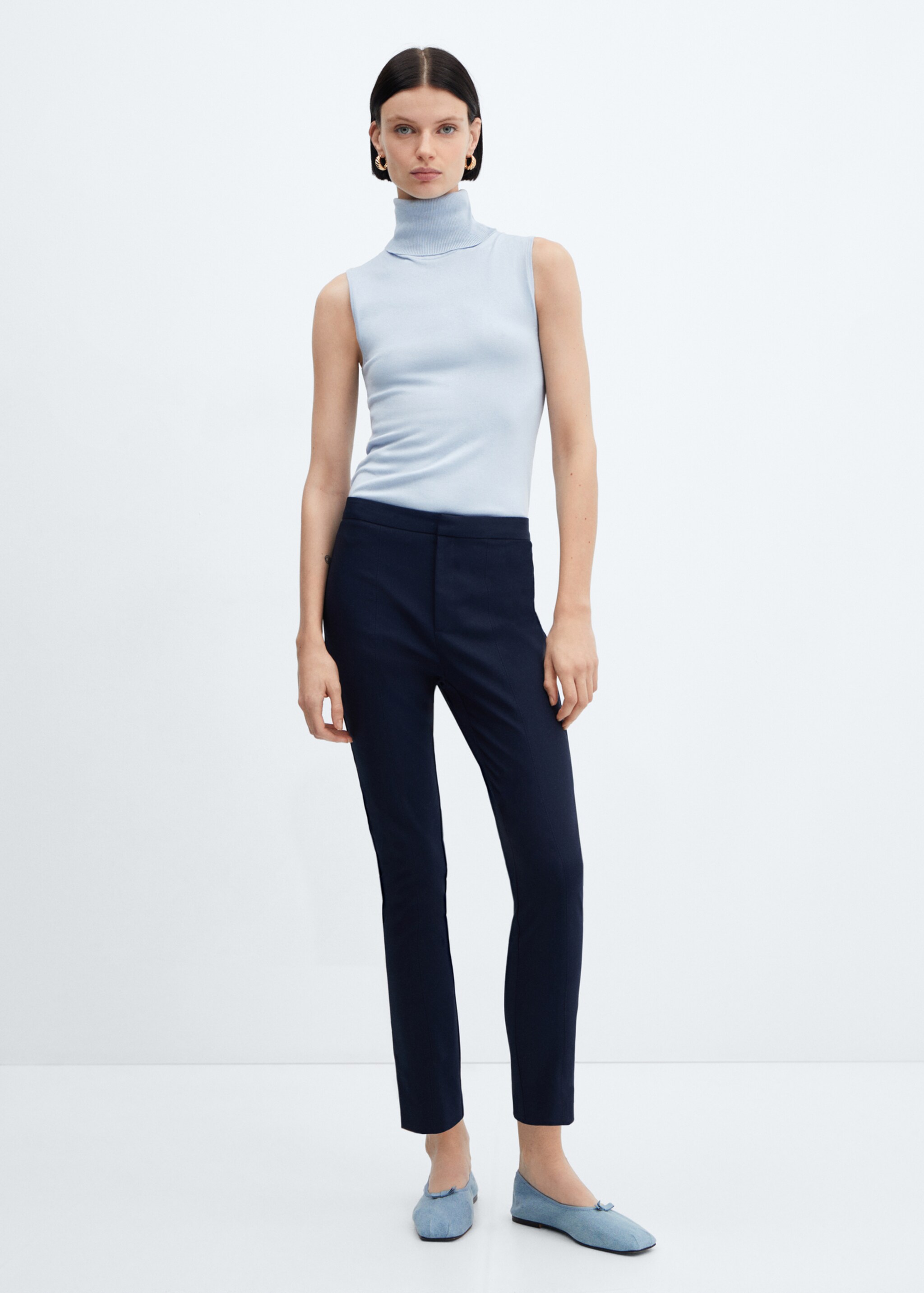 Crop skinny trousers - General plane