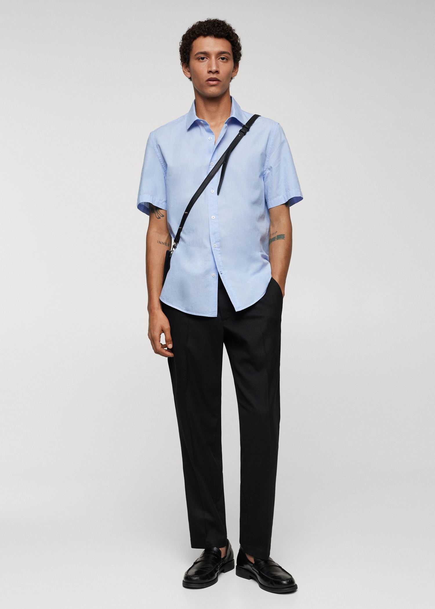 Regular-fit 100% cotton shirt - General plane