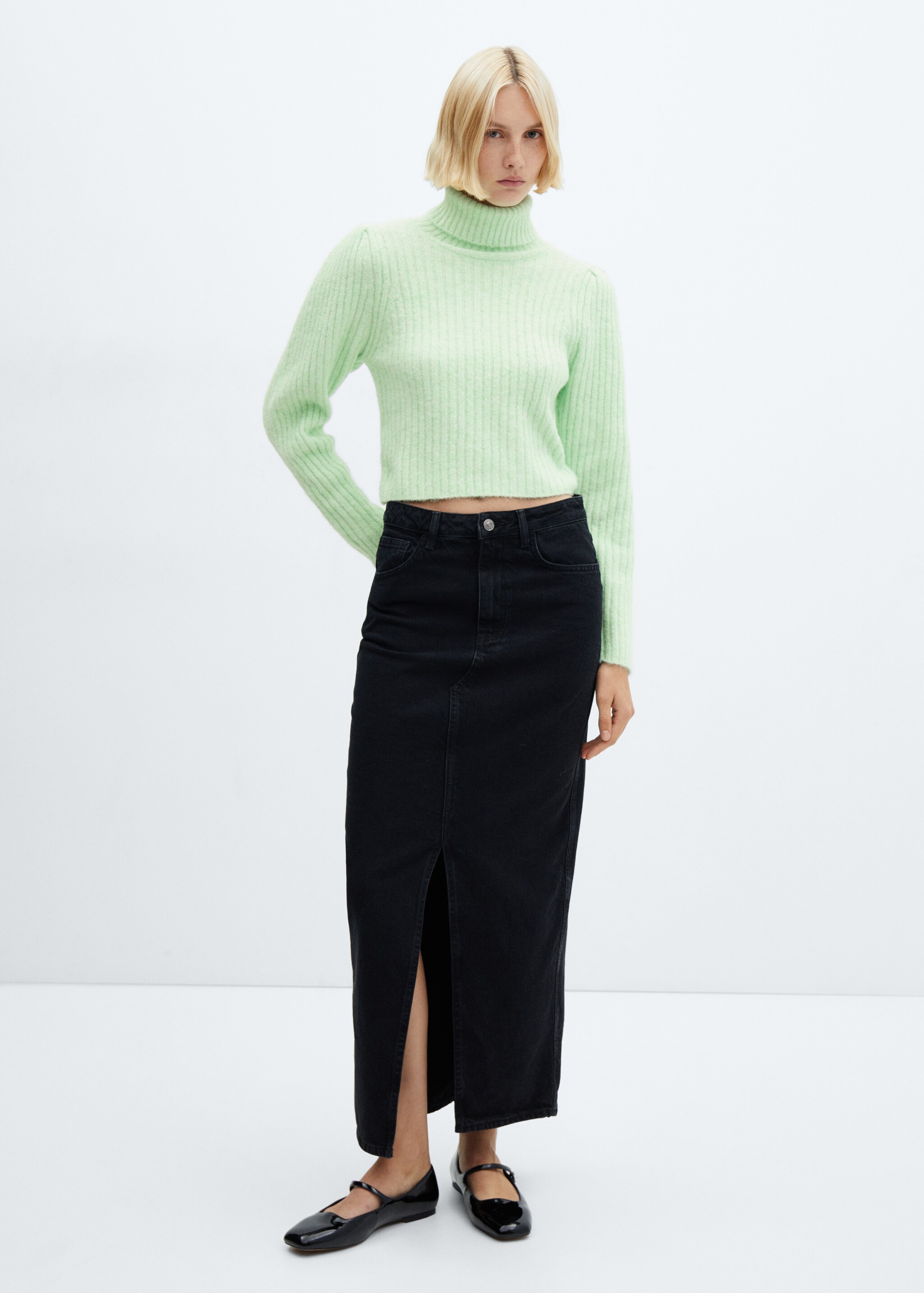Turtleneck knitted sweater - General plane