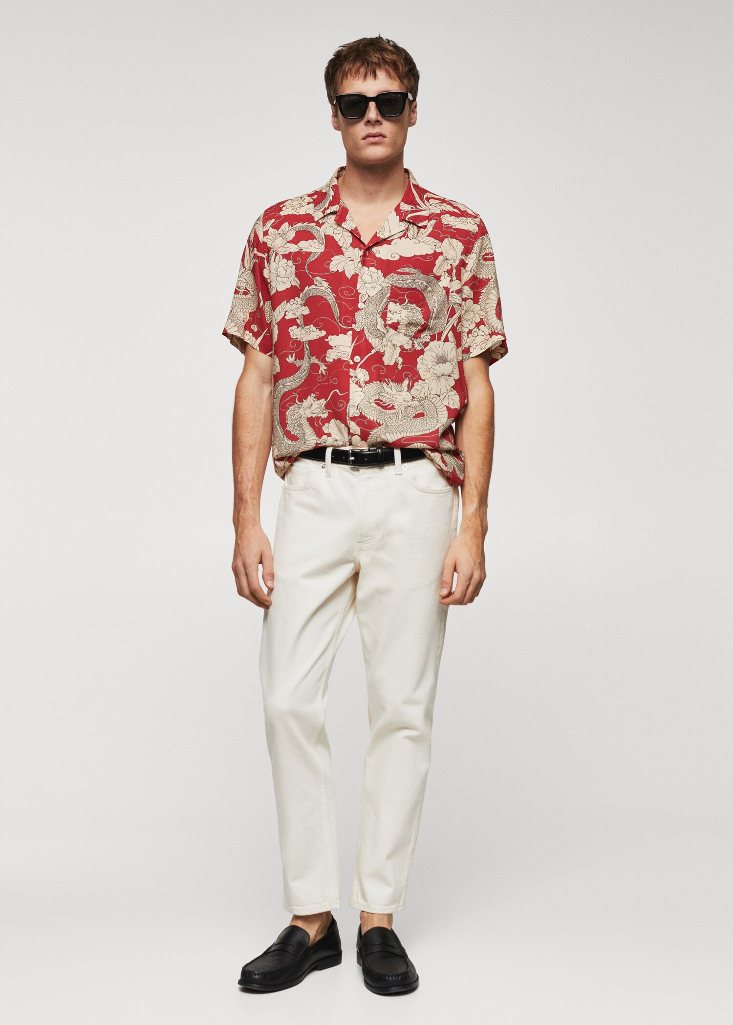 Printed bowling shirt - General plane