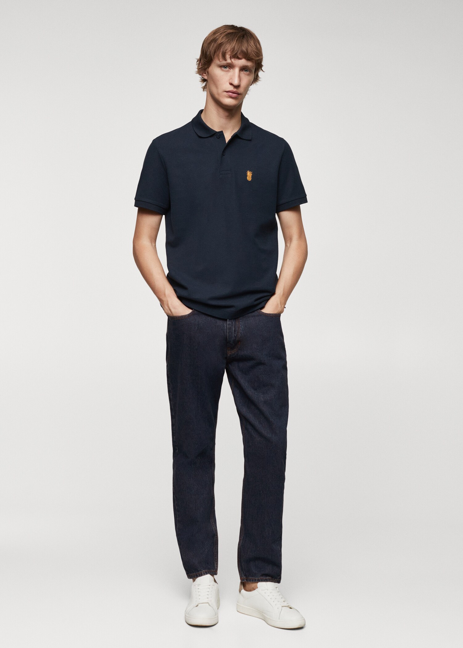 Polo 100% algodón pique - Plano general