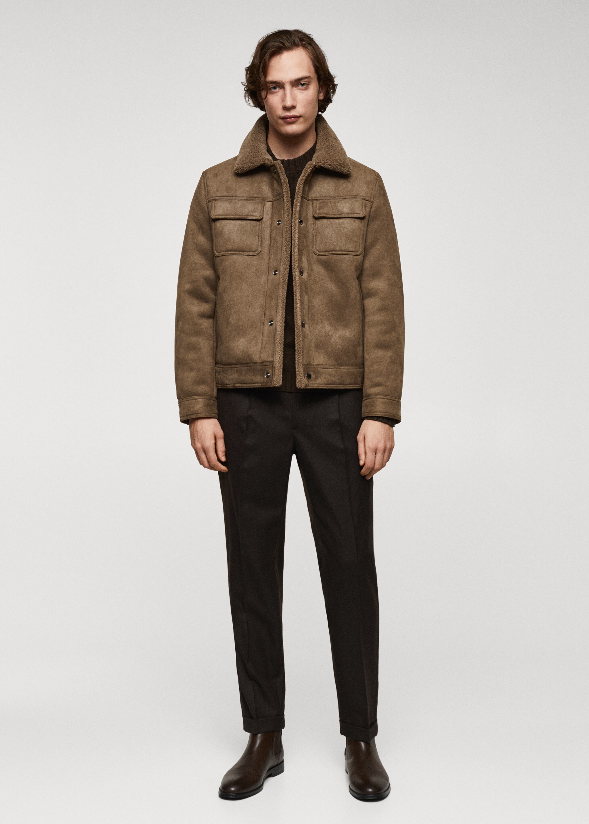 Shearling-lined jacket - General plane