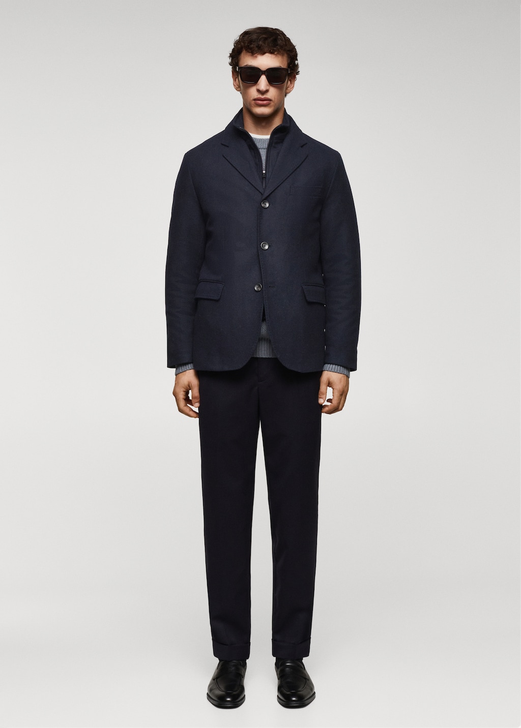 Quilted wool jacket