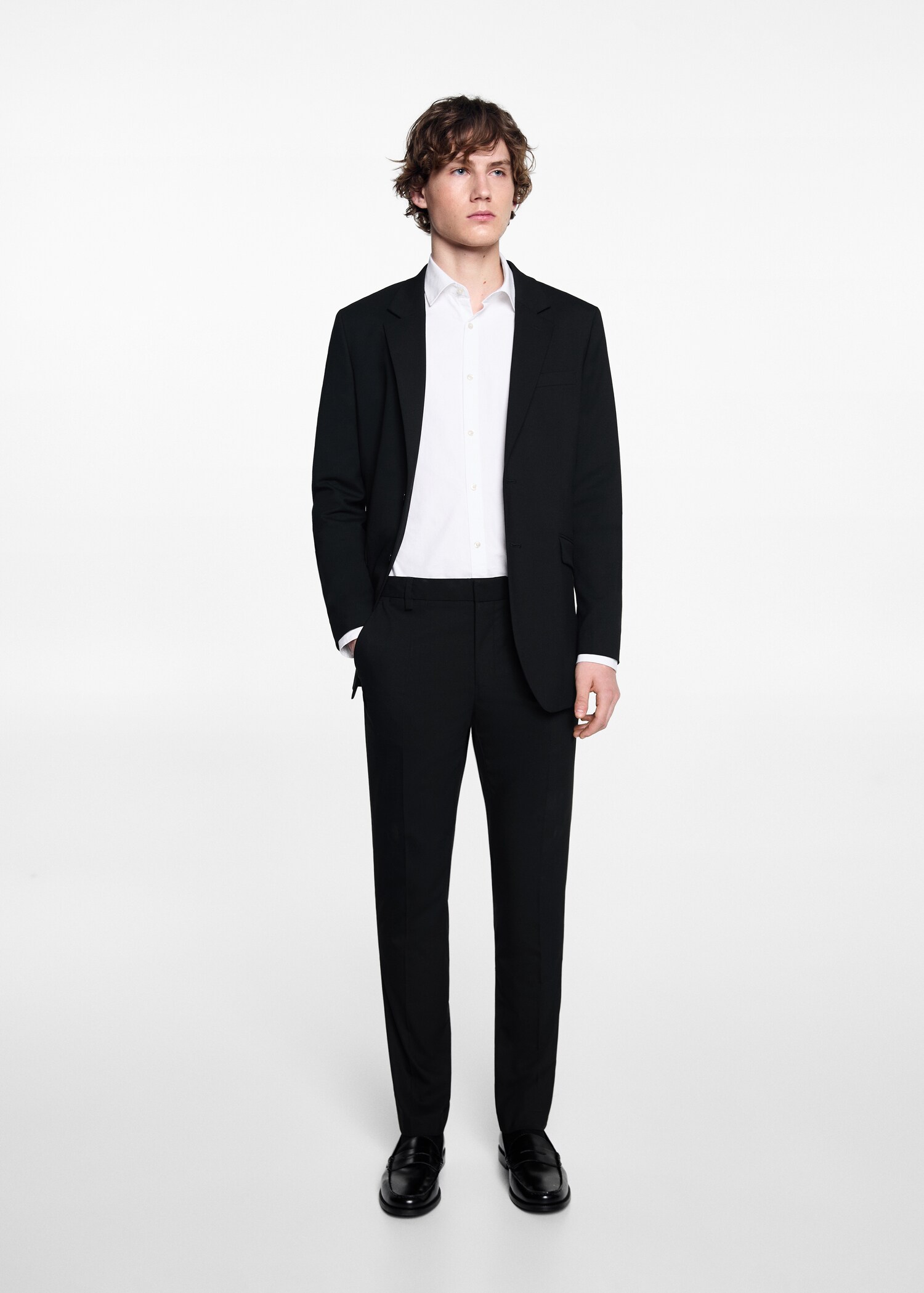 Slim fit suit trousers - General plane