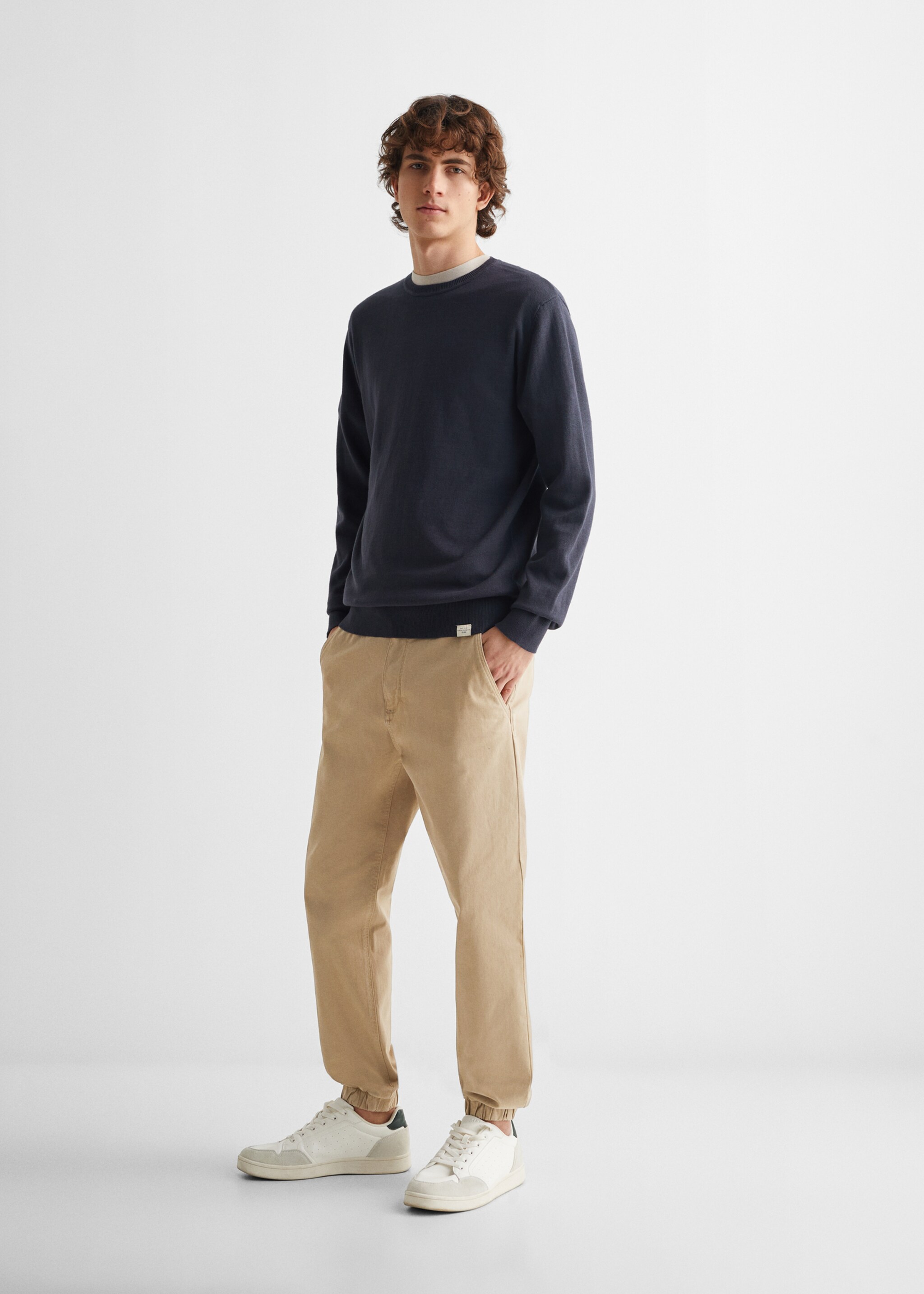 Knit cotton sweater - General plane