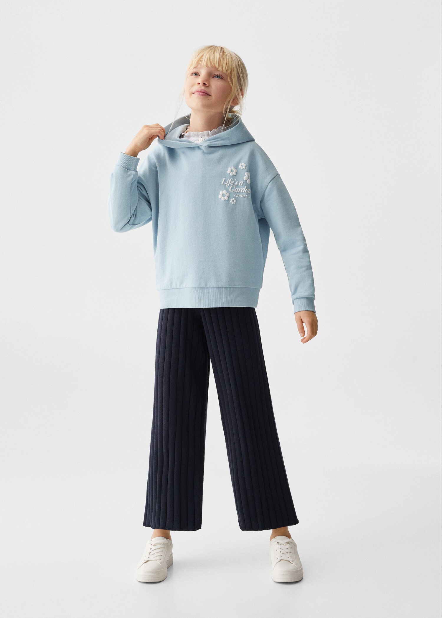 Sweater coton message - Plan général
