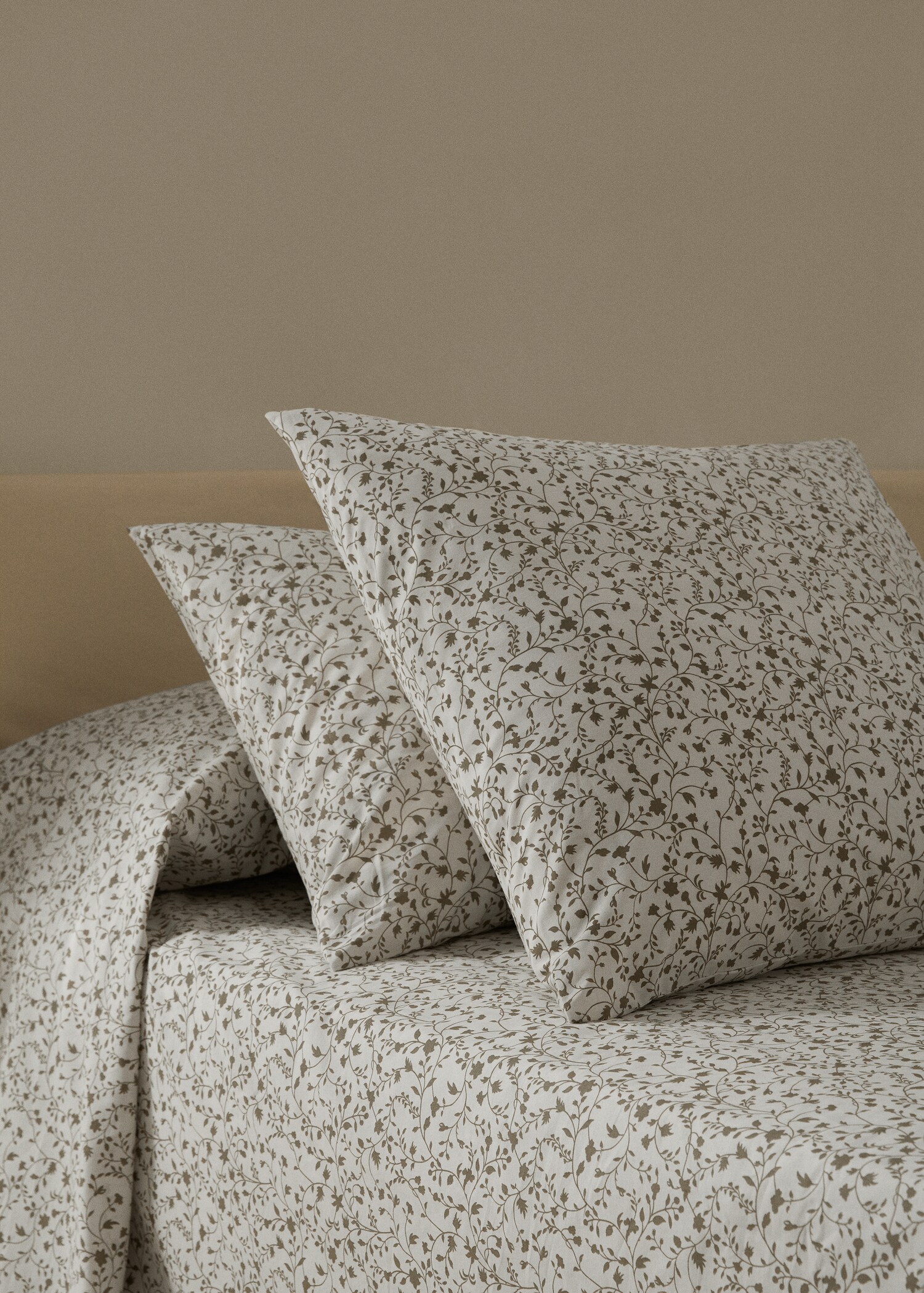 Multi-flower cotton pillowcase 50x75cm (Pack of 2) - General plane