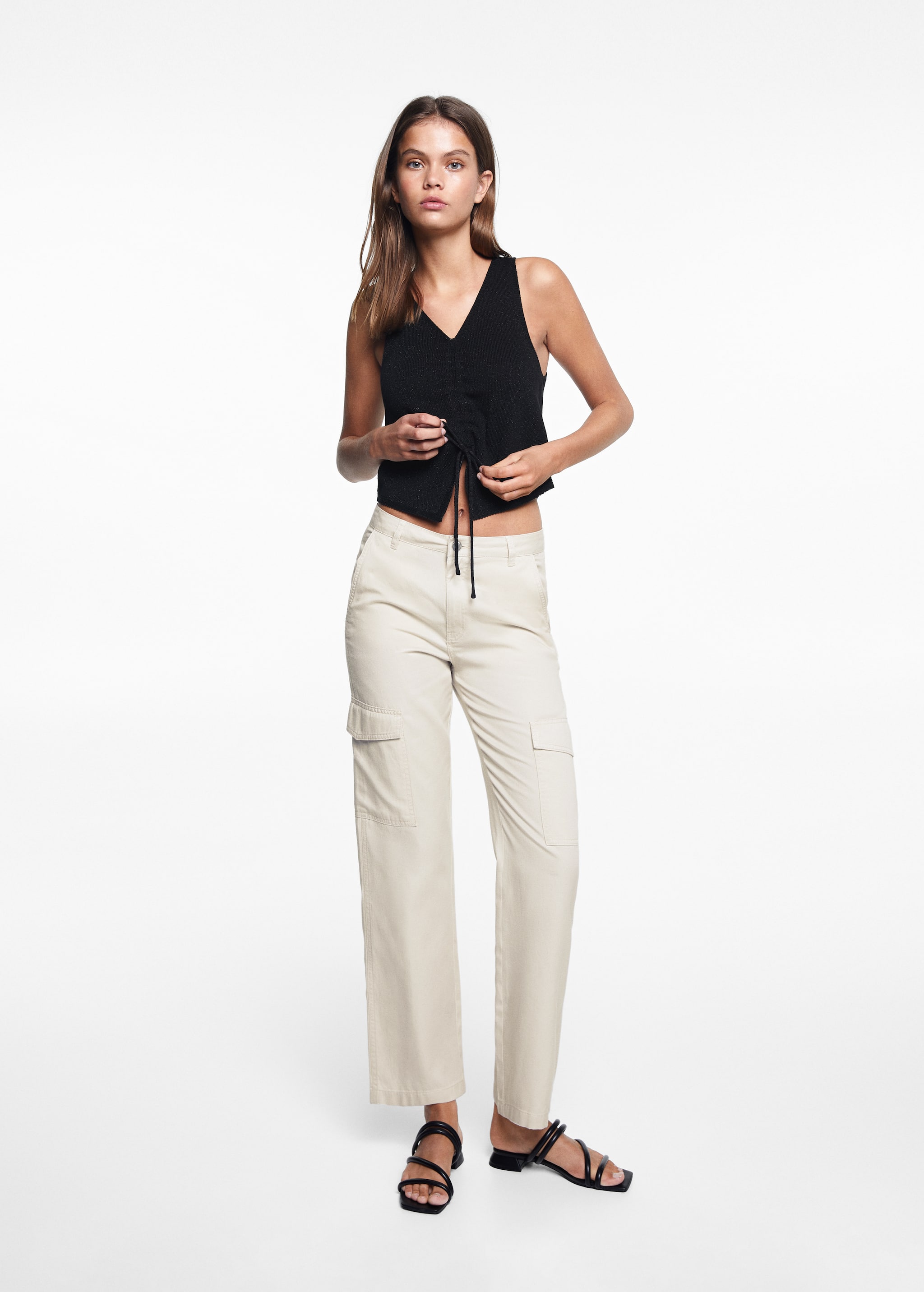 Straight cargo trousers - General plane