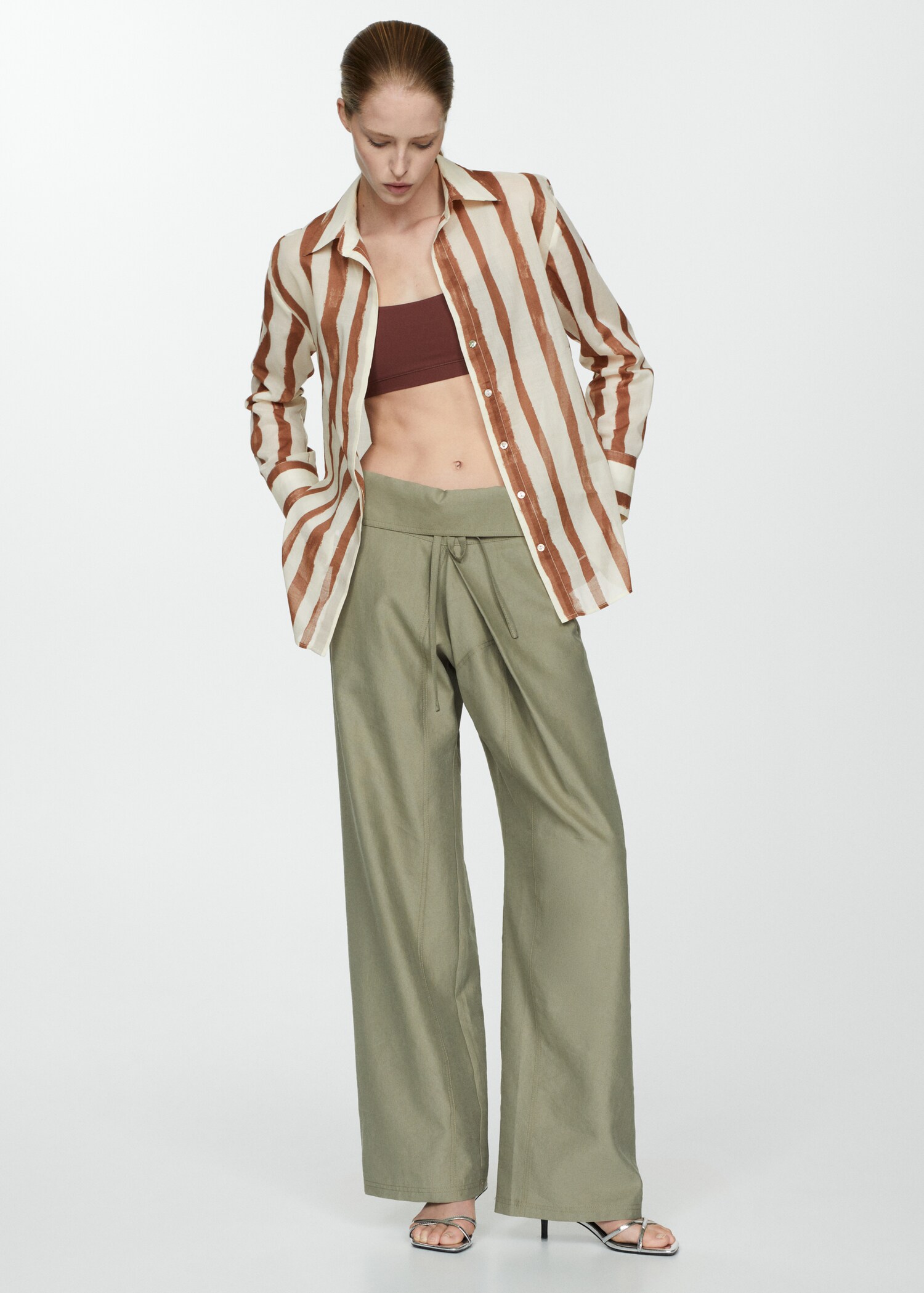 100% cotton striped shirt - General plane