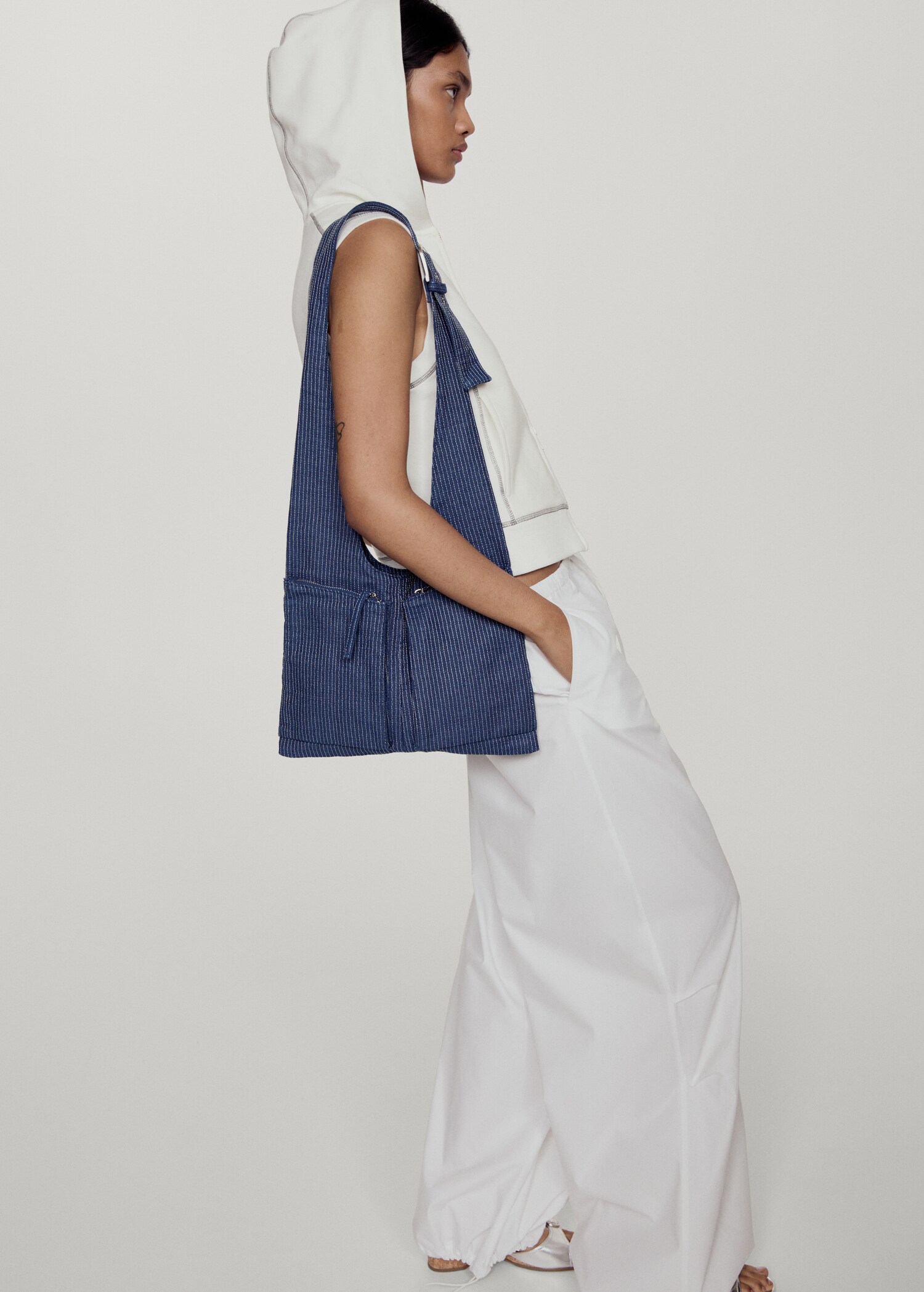 Blouson en jean poches - Plan général