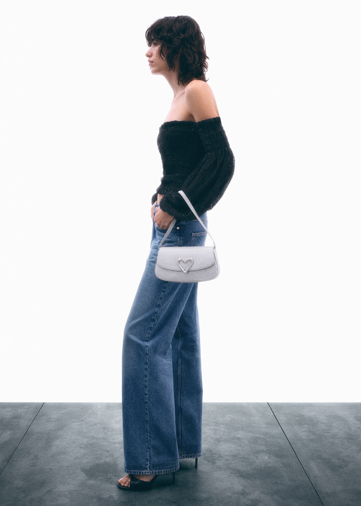 Crystal shoulder bag - Woman | MANGO USA