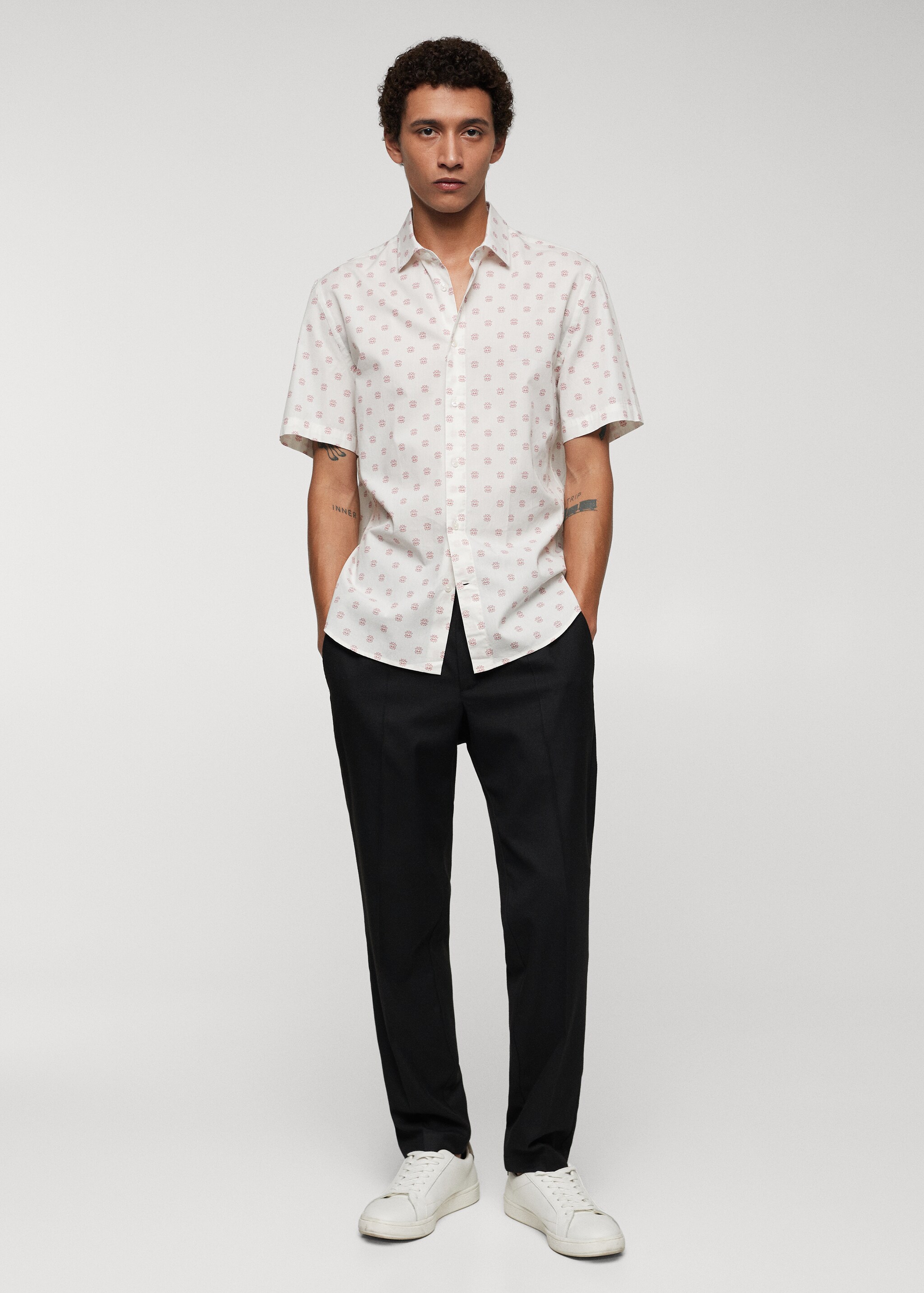 100% cotton printed shirt - General plane