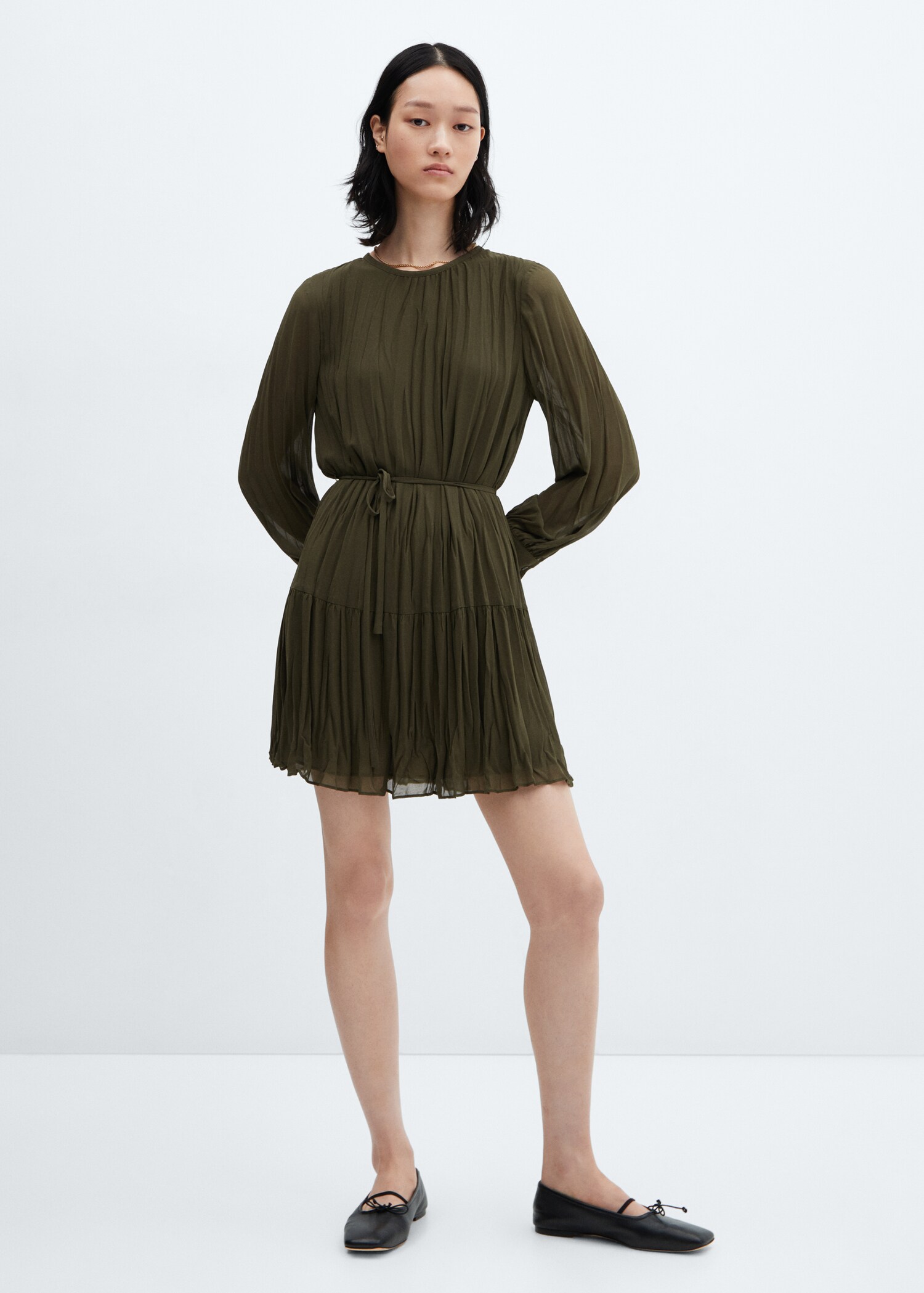 Robe courte plissée - Plan général