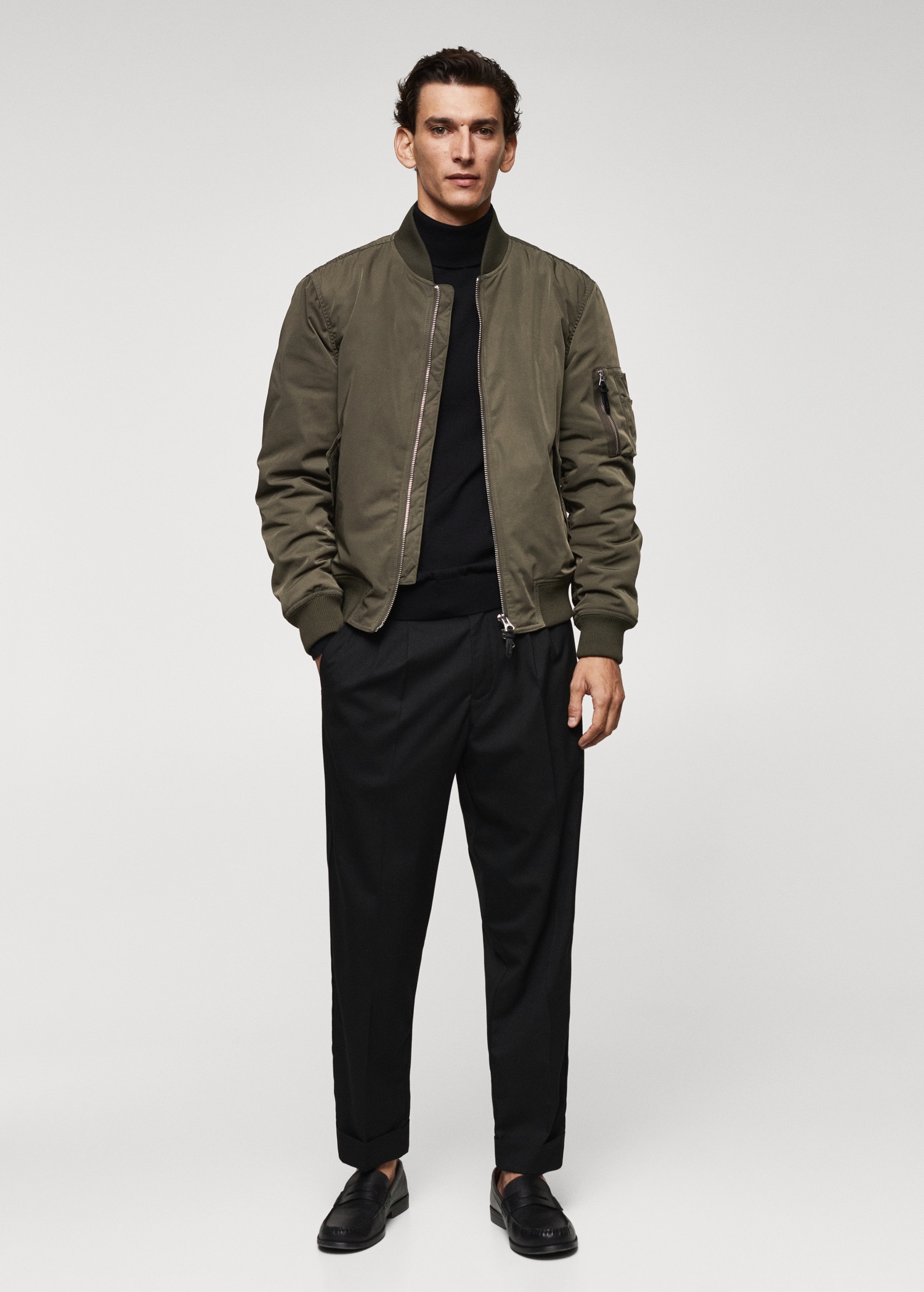 Water repellent bomber jacket - Man | MANGO USA