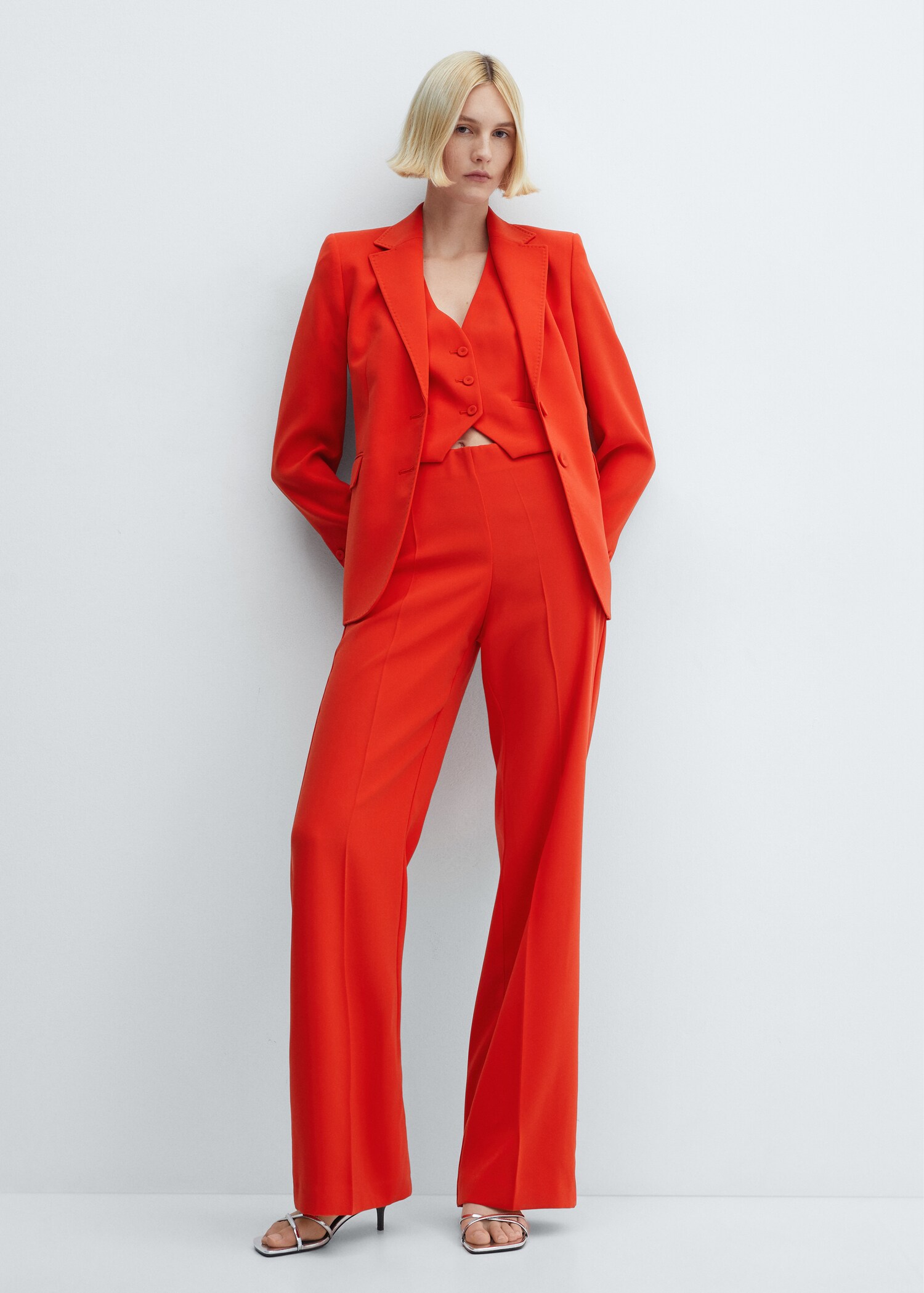 Pantalon wideleg ceinture - Plan général